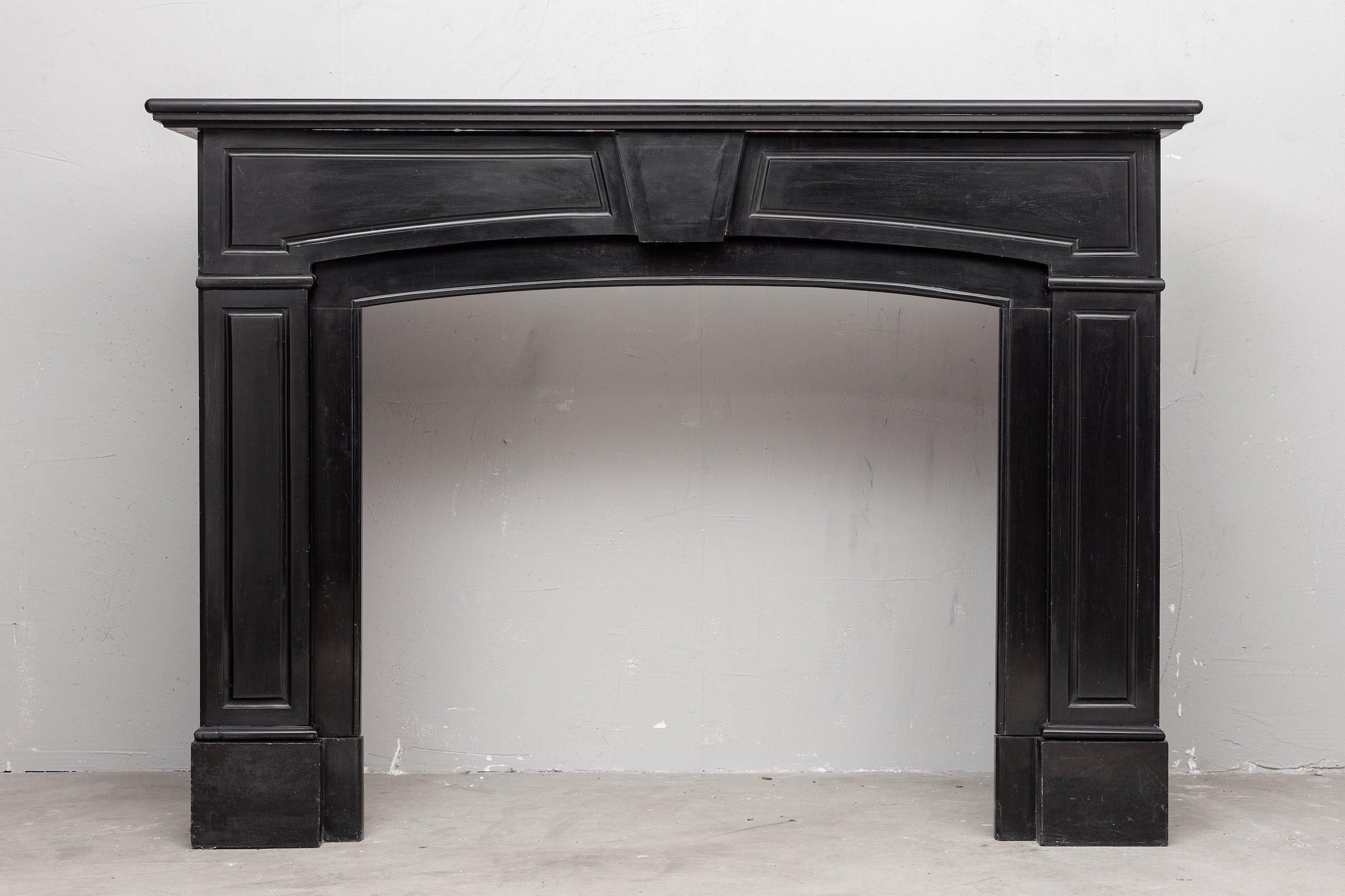 Black marble, surround fireplace, noir de maizy.