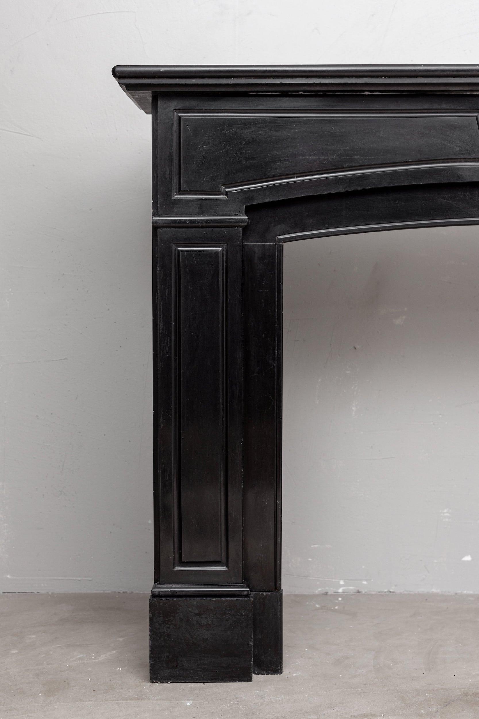 Black marble, surround fireplace, noir de maizy.
