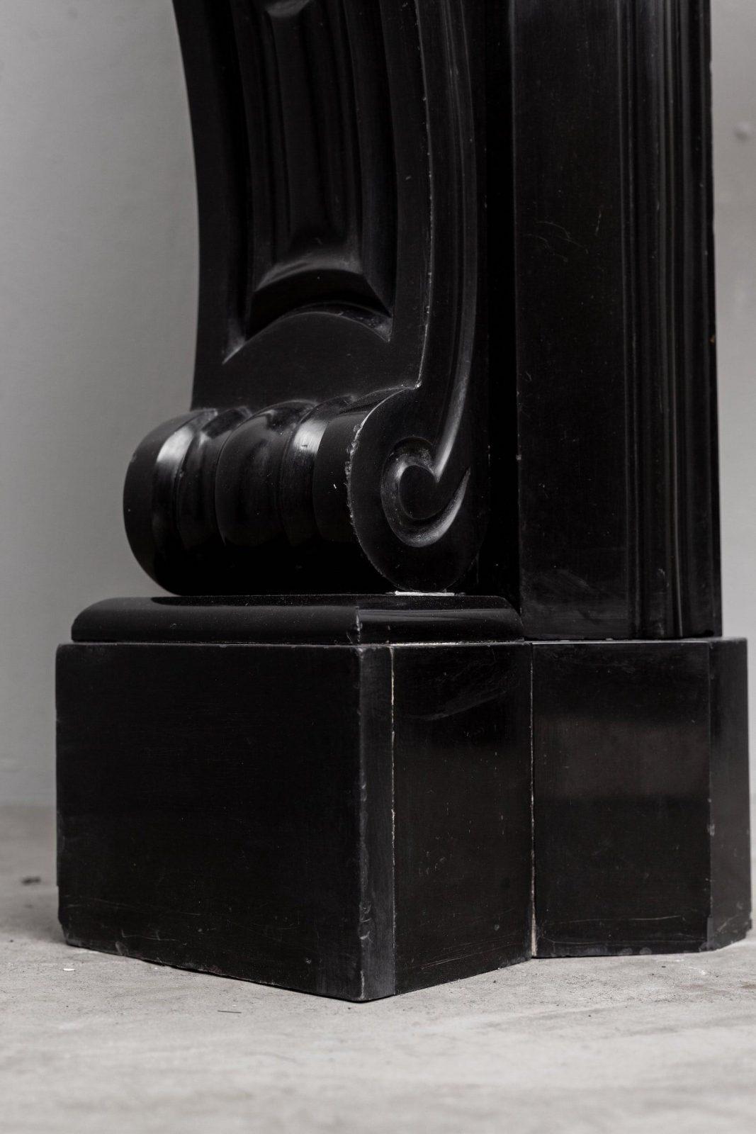 Black marble, surround fireplace, noir de maizy.