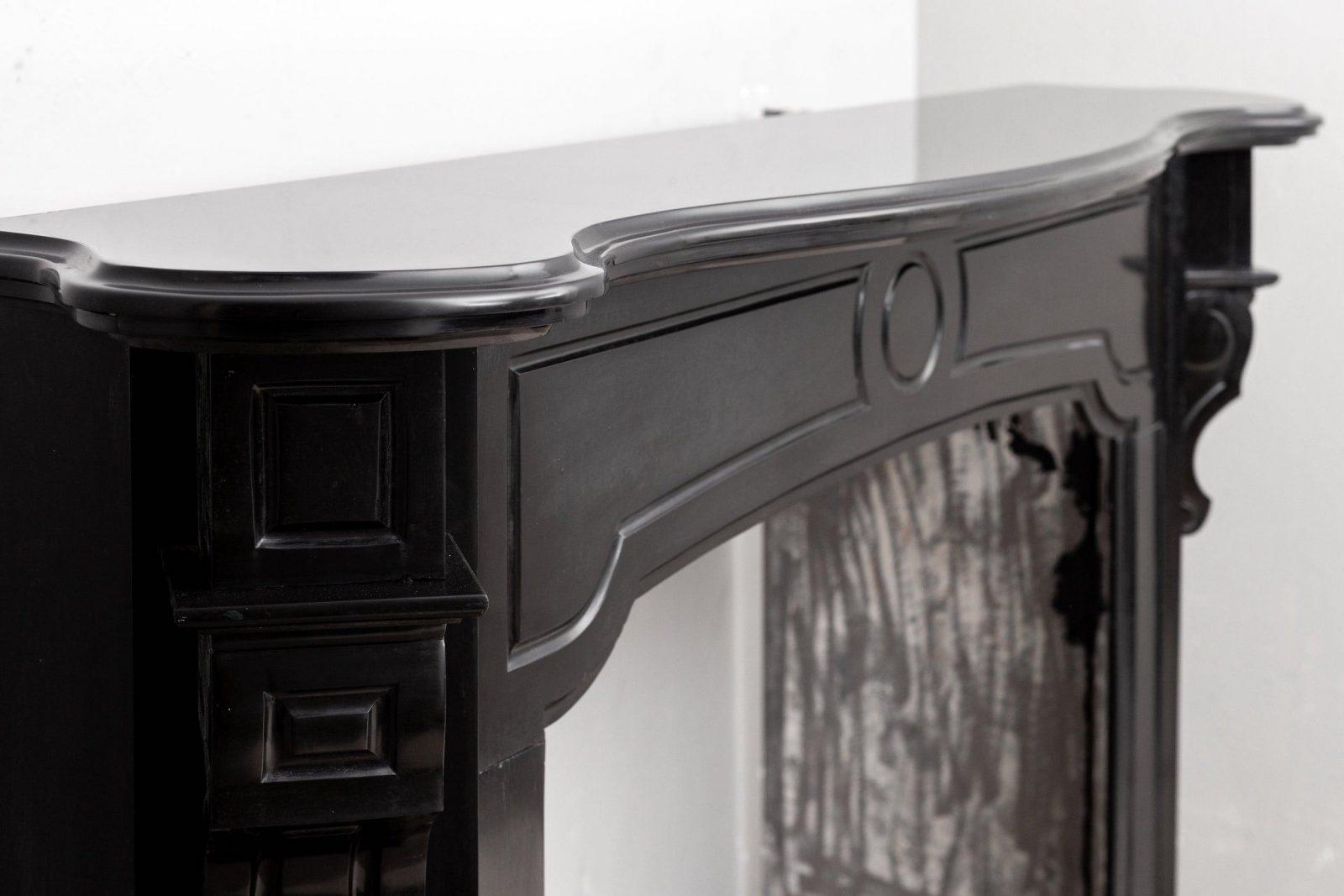 Black marble, surround fireplace, noir de maizy.