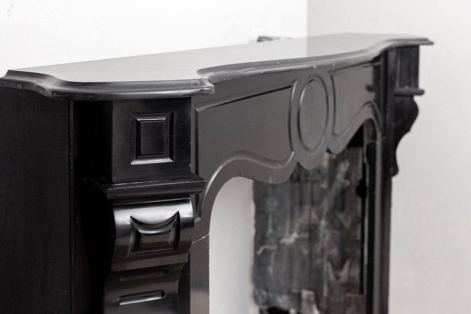 Black marble, surround fireplace, noir de maizy.