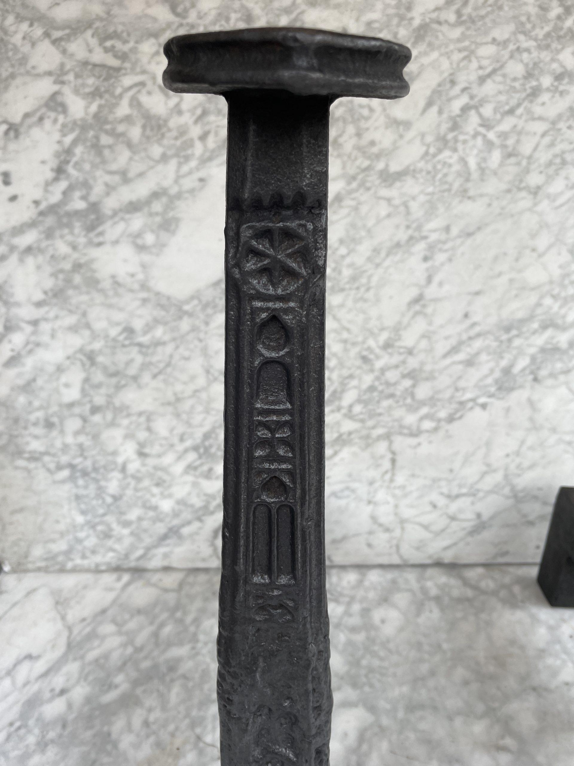 Unieke Set Antieke Franse Stookbokken - Afbeelding 16
