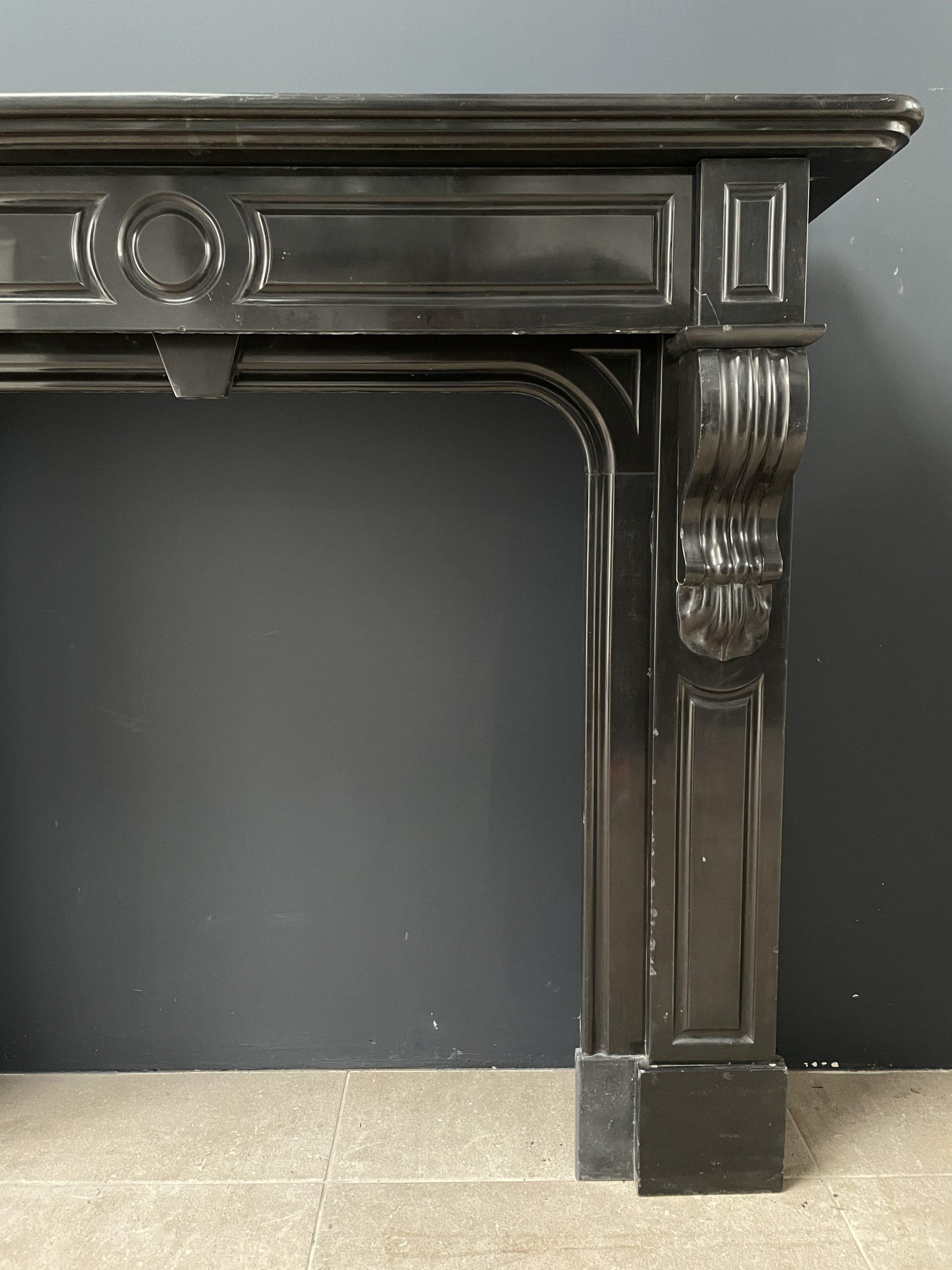 NEOCLASSIC BLACK MARBLE ANTIQUE FIREPLACE (kopie) - Image 2