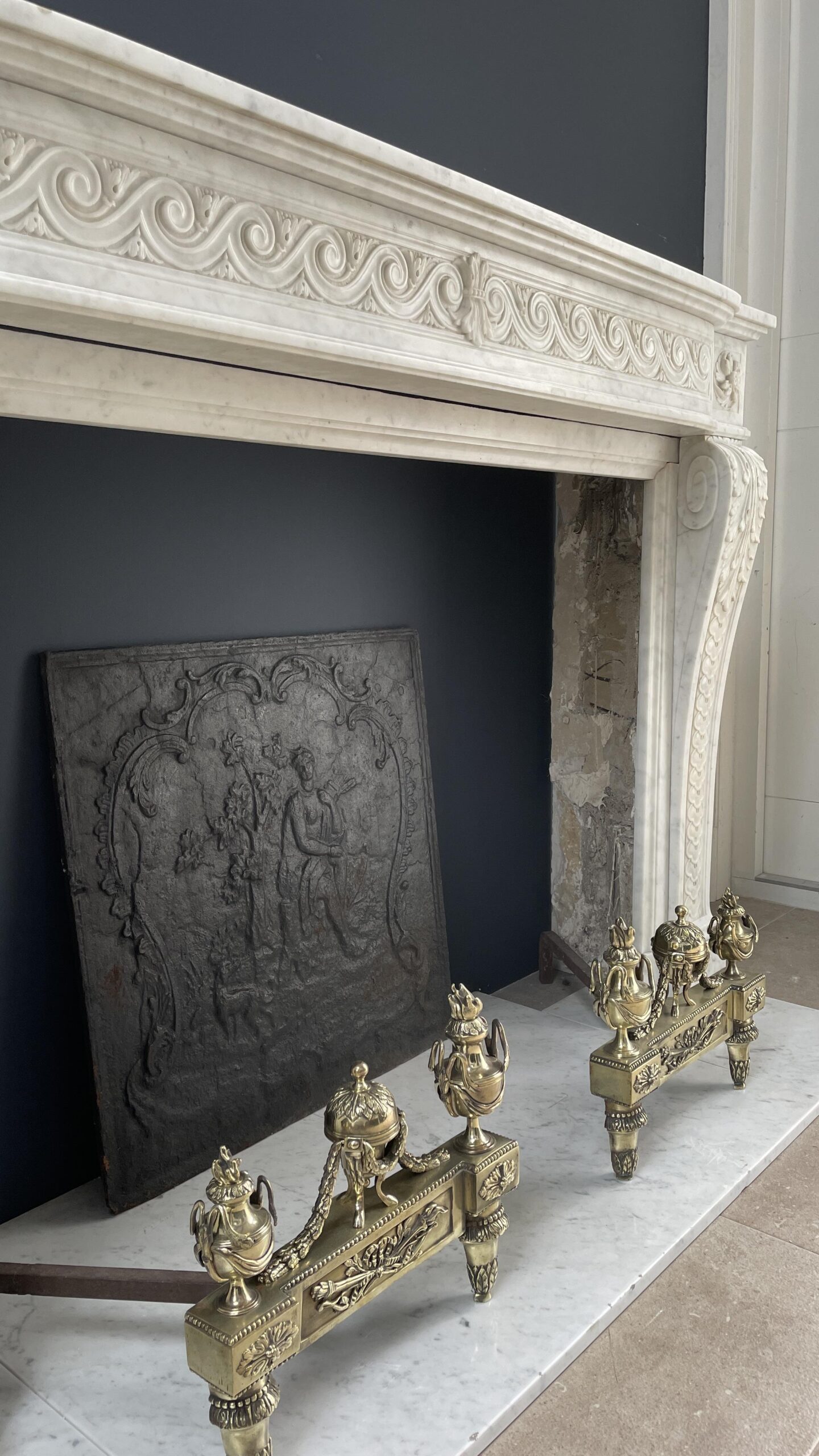 Luxe franse Antieke schouw