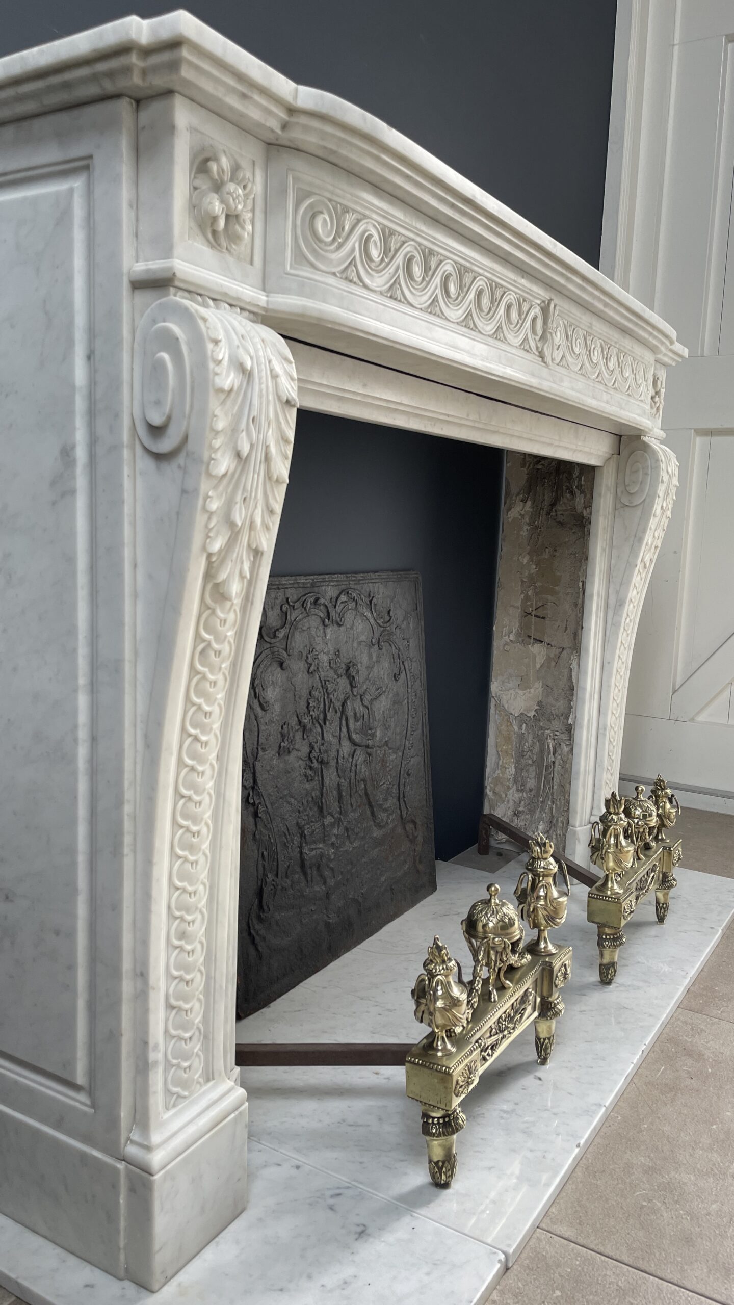 Luxe franse Antieke schouw