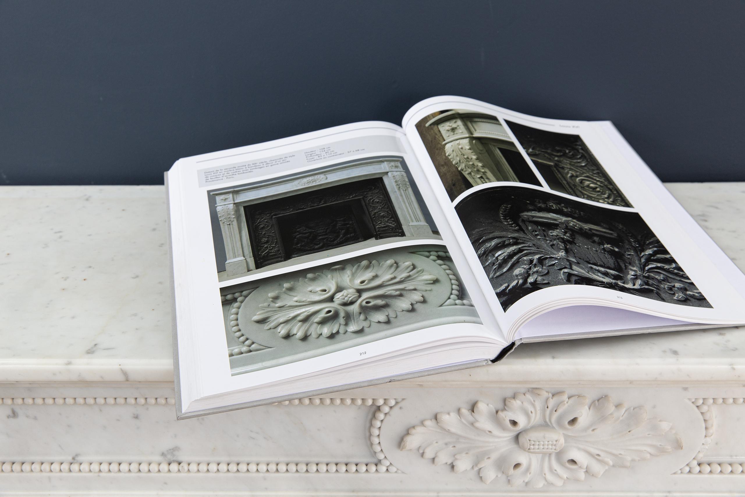 Luxury French  Louis XVI Carrara Marble Antique Fireplace Surround - Image 21