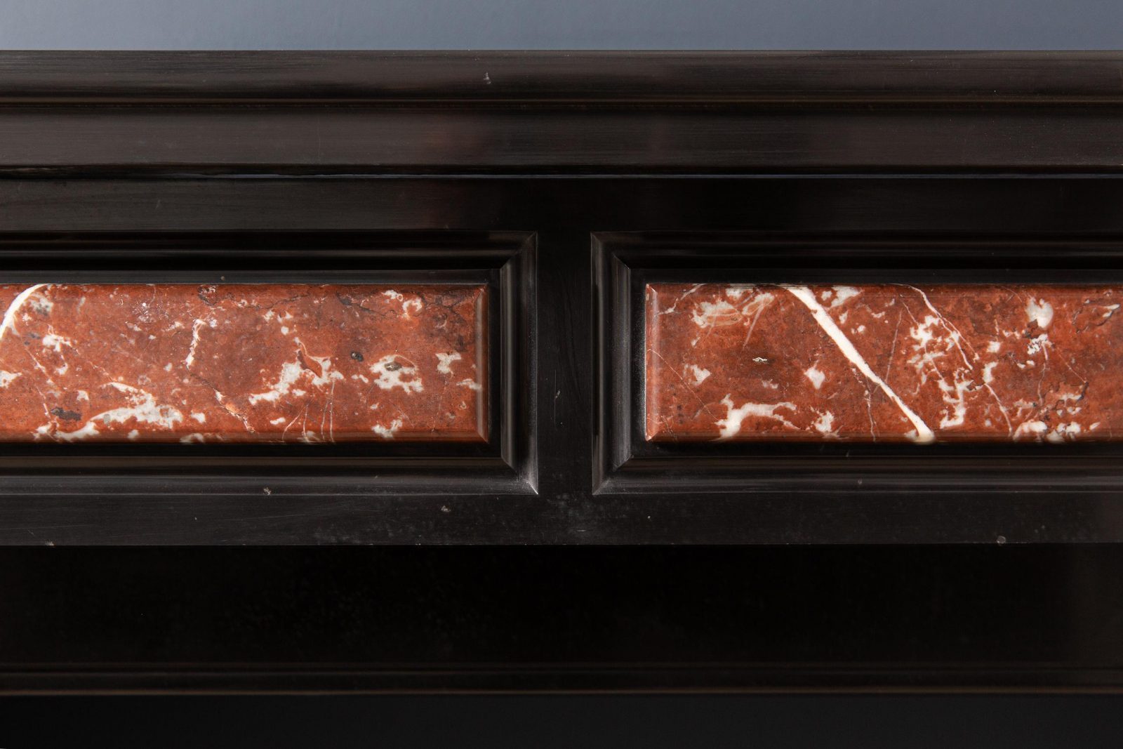 Antique Red and Black Marble Fireplace Surround - Image 17