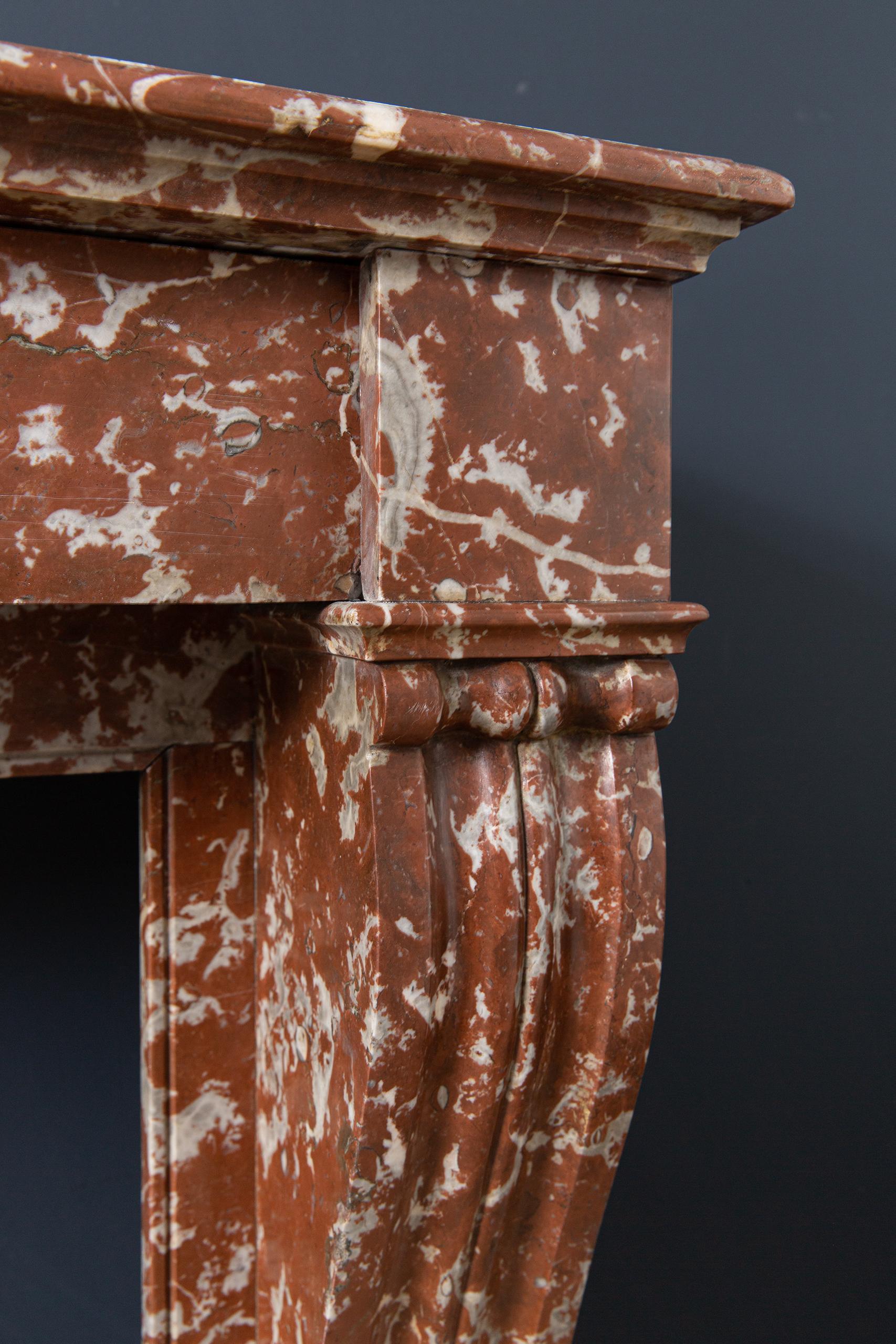 Red Marble Antique Fireplace Surround - Image 10