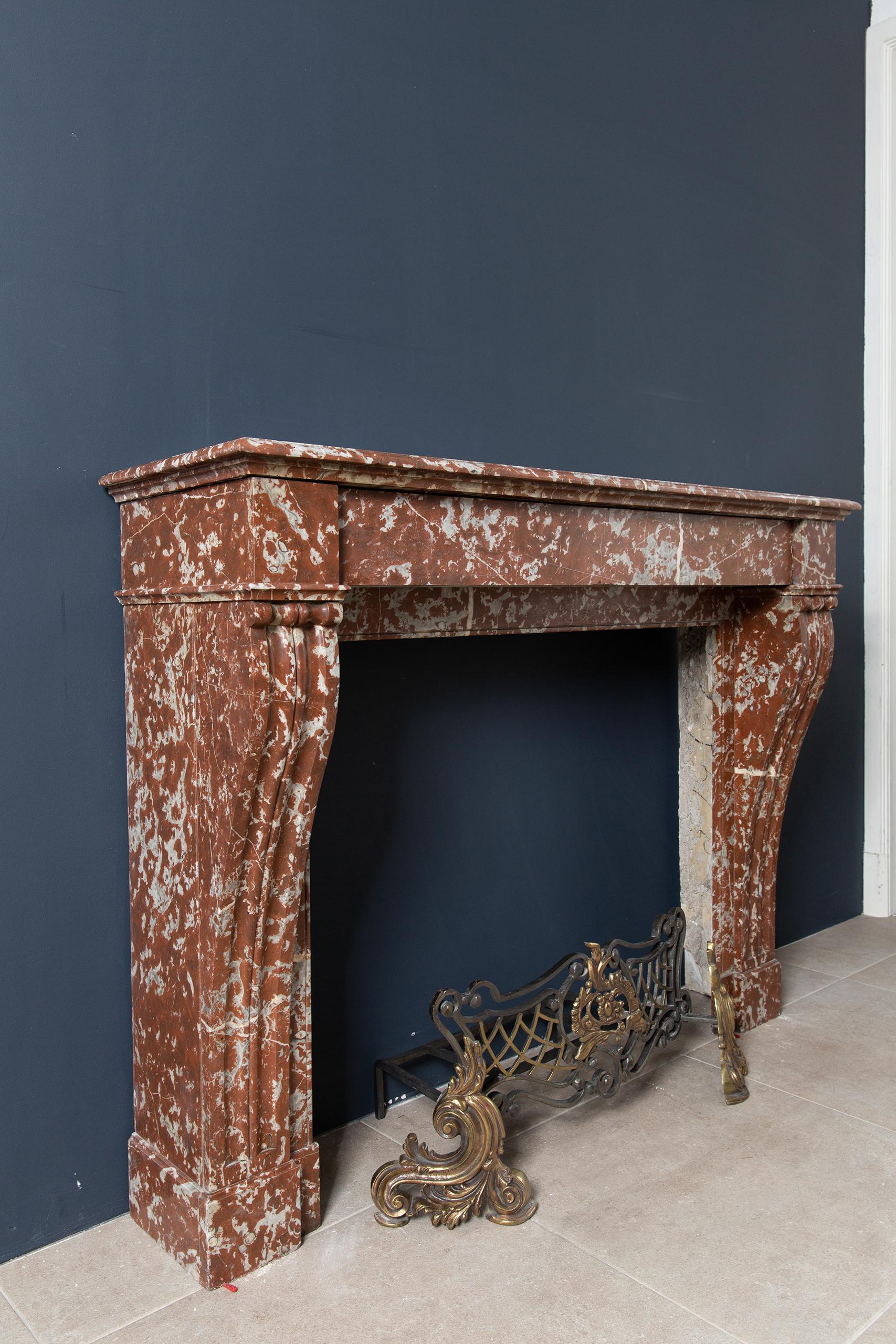 Red Marble Antique Fireplace Surround - Image 16