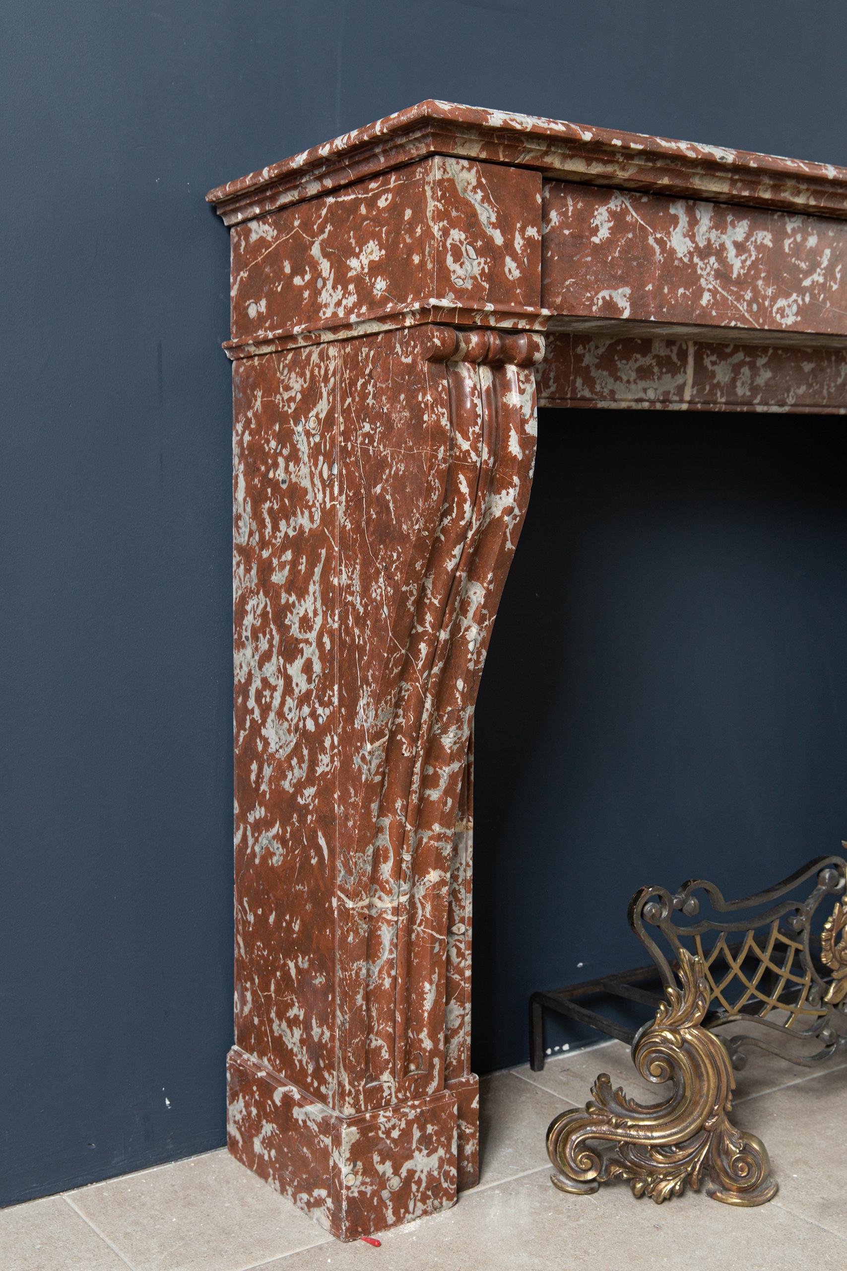 Red Marble Antique Fireplace Surround - Image 17