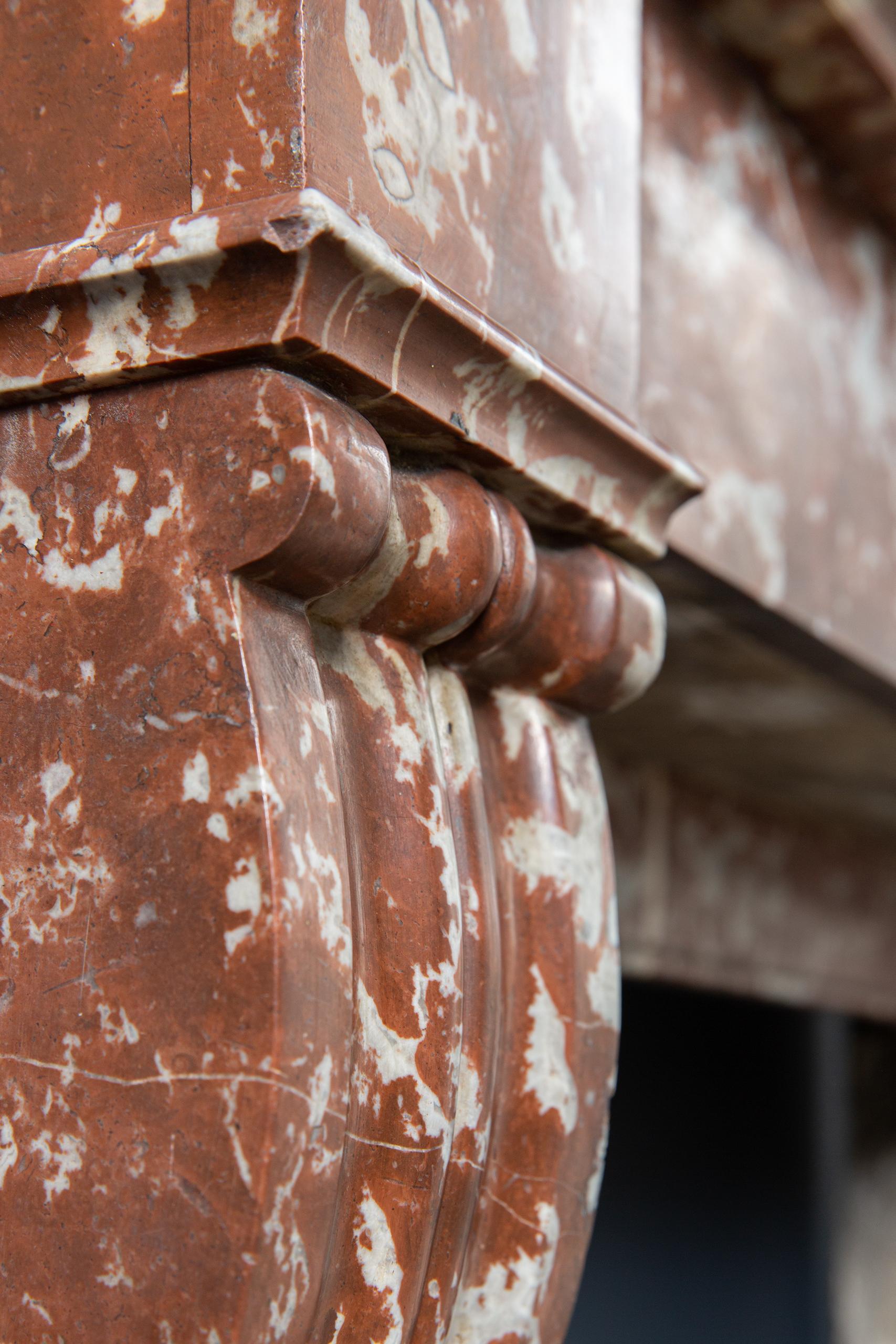 Red Marble Antique Fireplace Surround - Image 7