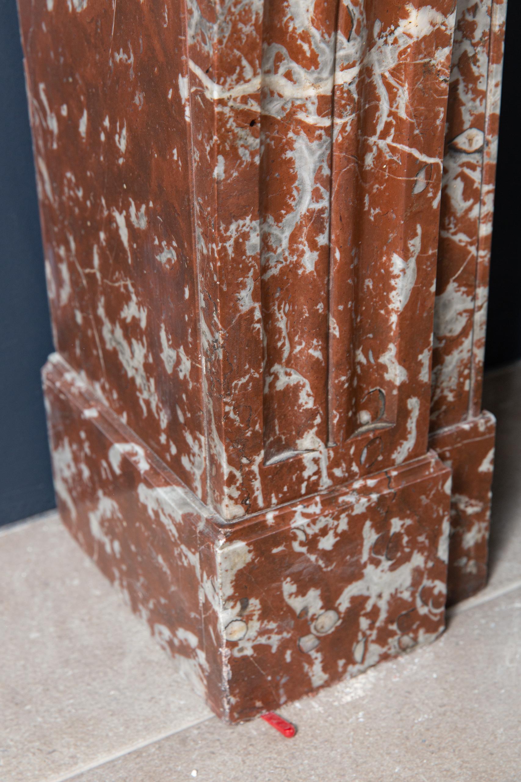 Red Marble Antique Fireplace Surround - Image 8