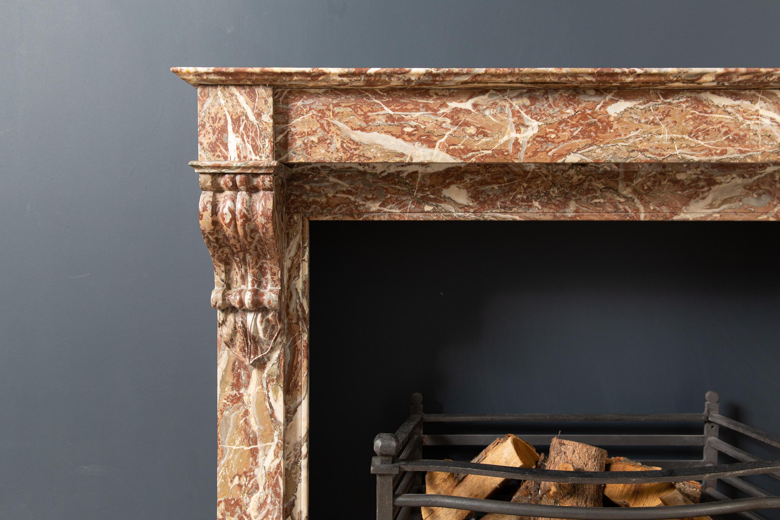 Marble Antique Fireplace Surround - Image 3