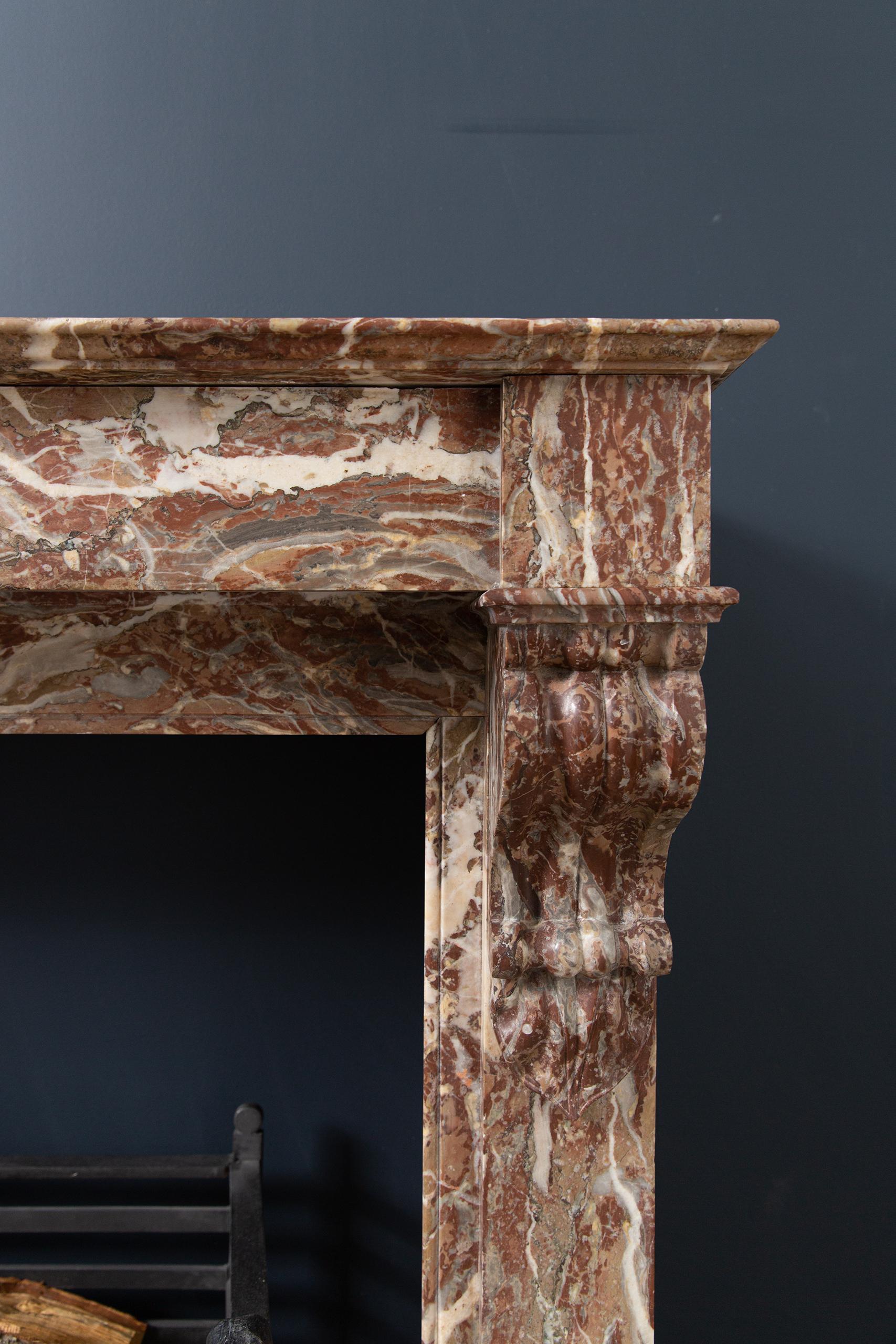 Marble Antique Fireplace Surround - Image 5