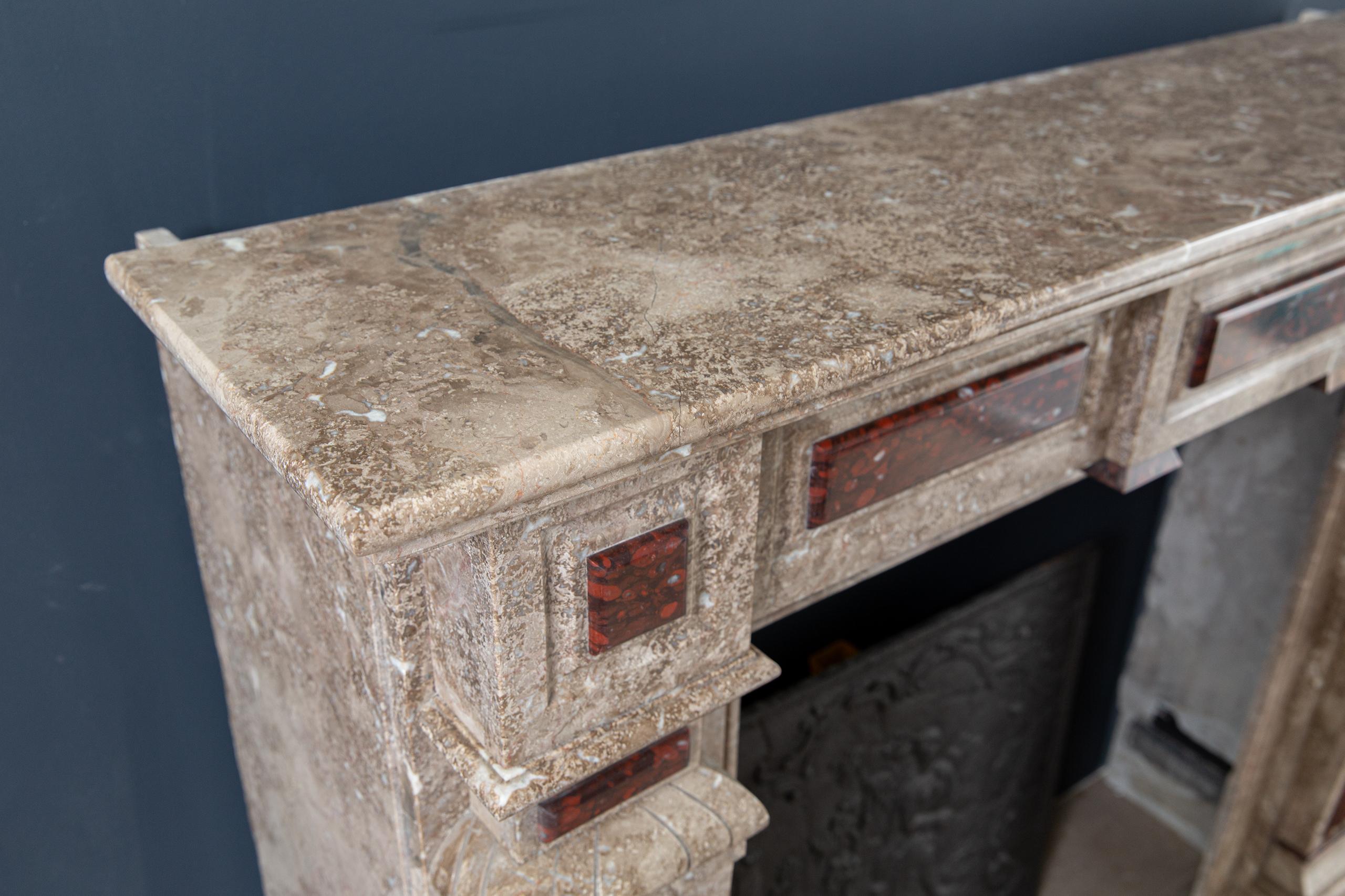 Marble Antique Fireplace Surround - Image 18