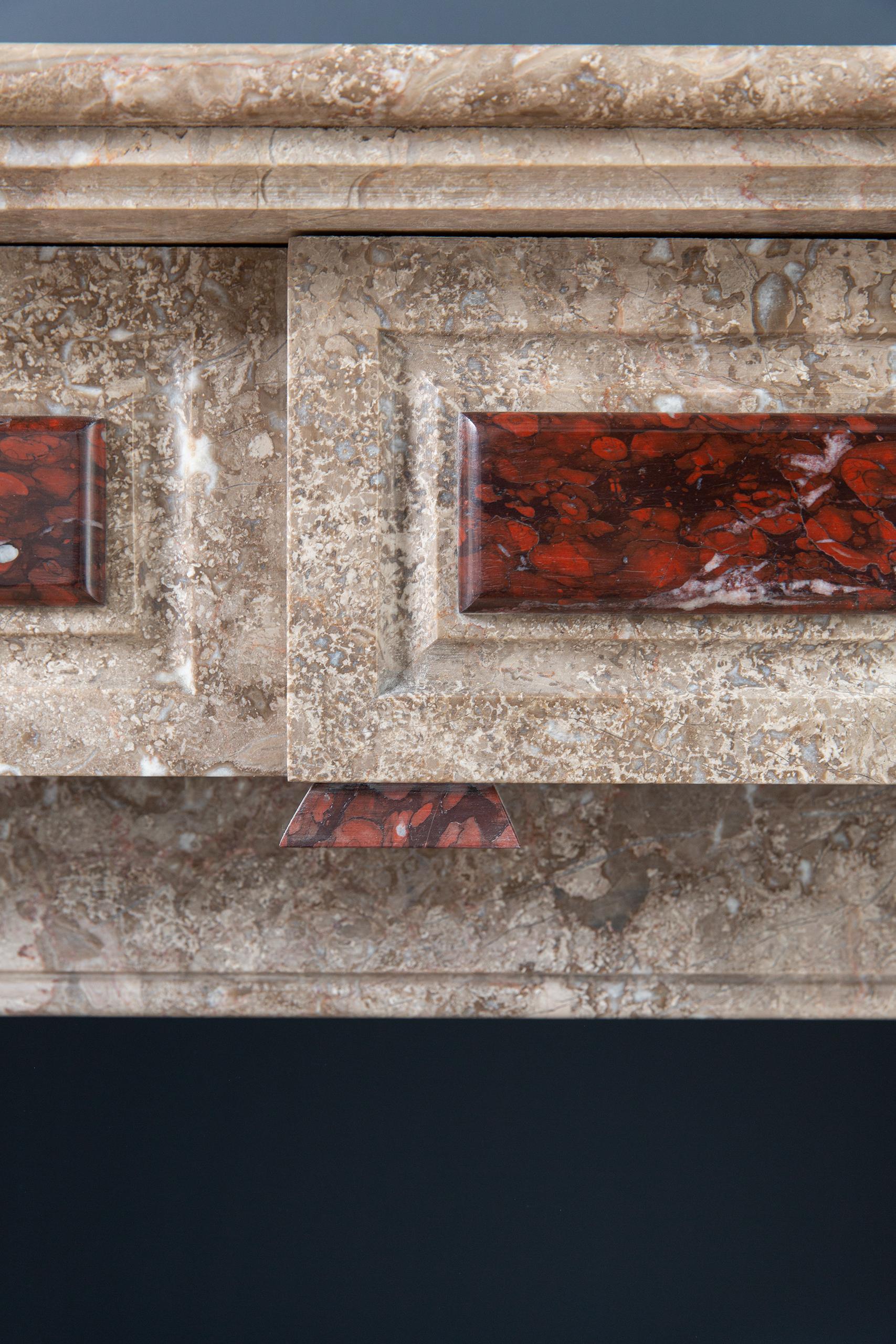 Marble Antique Fireplace Surround - Image 4