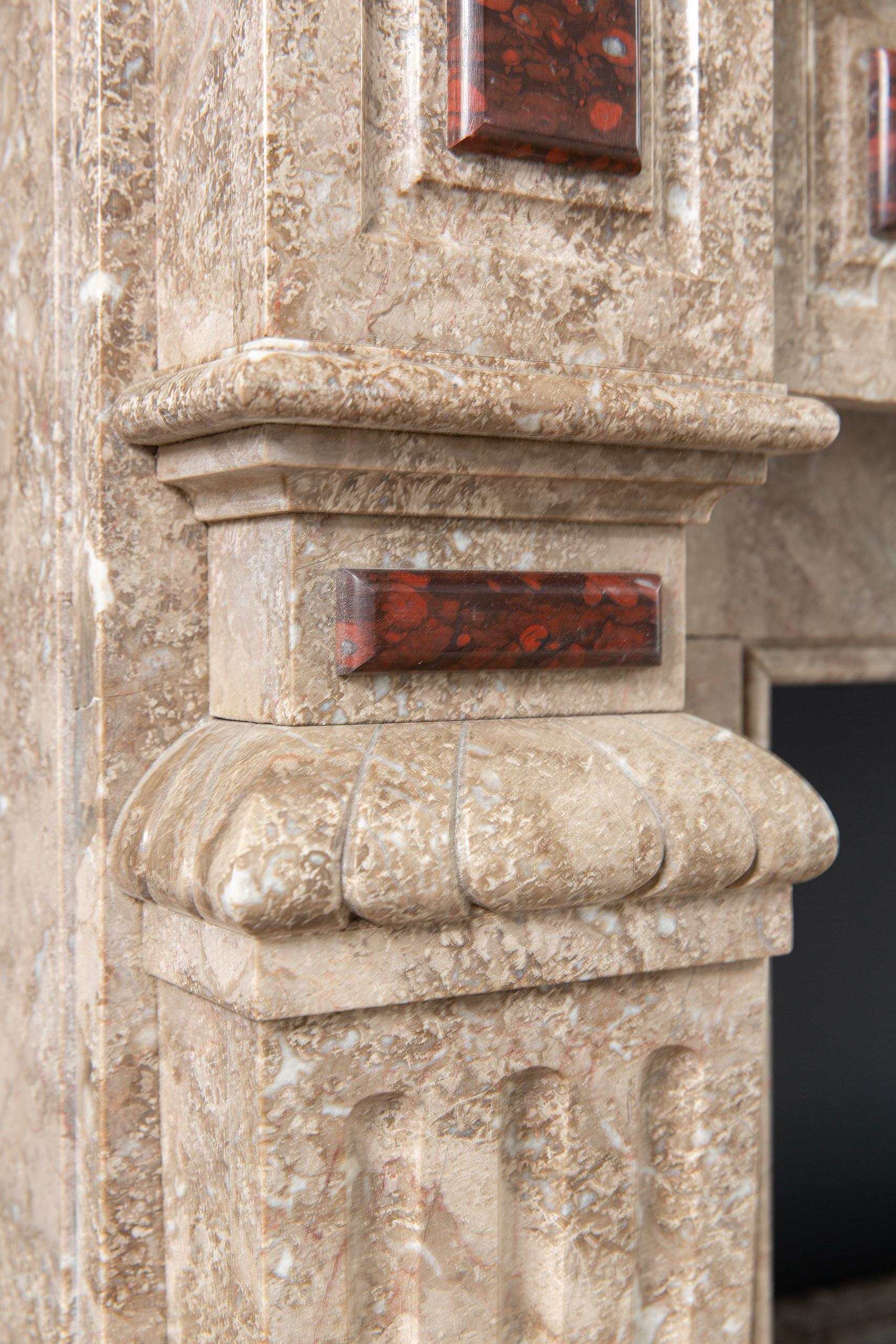 Marble Antique Fireplace Surround - Image 9