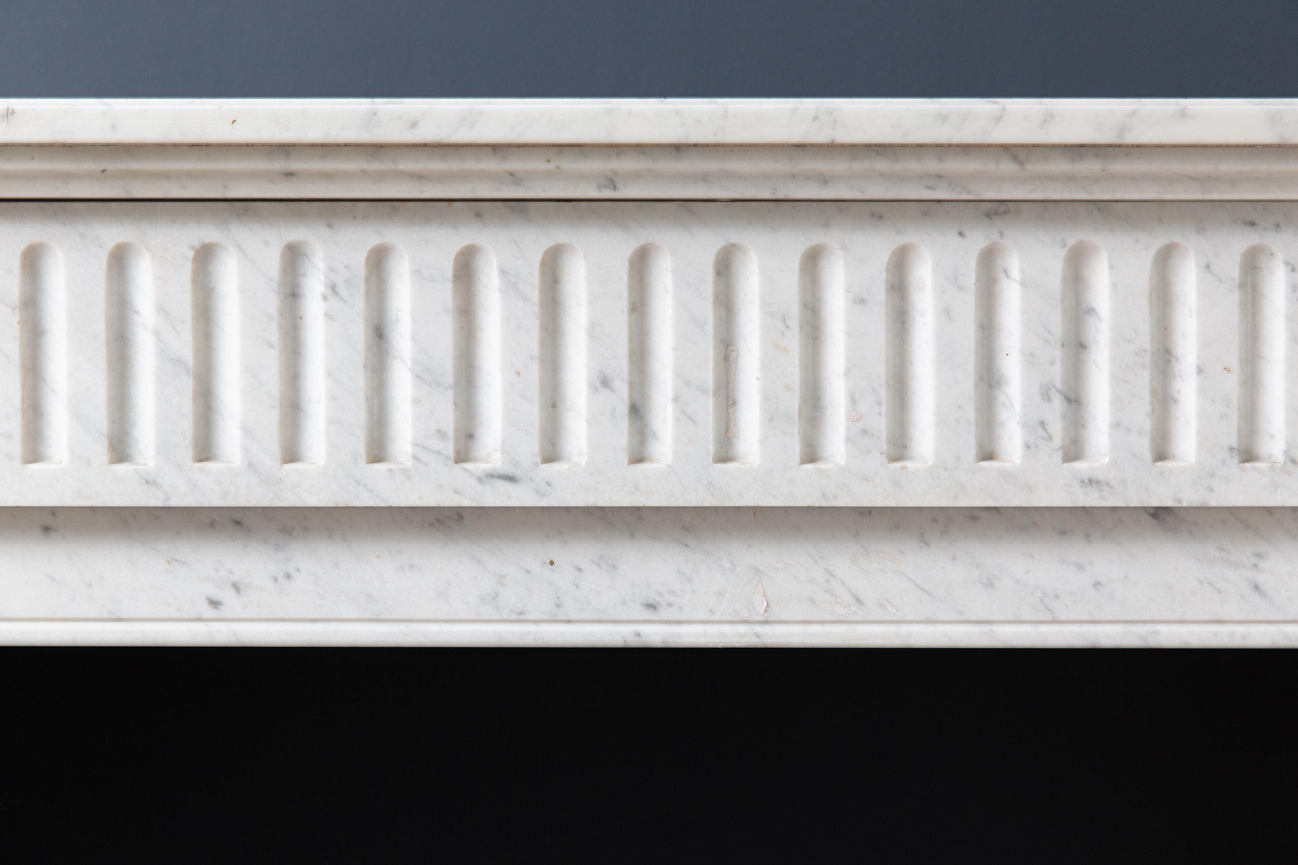 Carrara Marble White Antique Fireplace Surround - Image 14