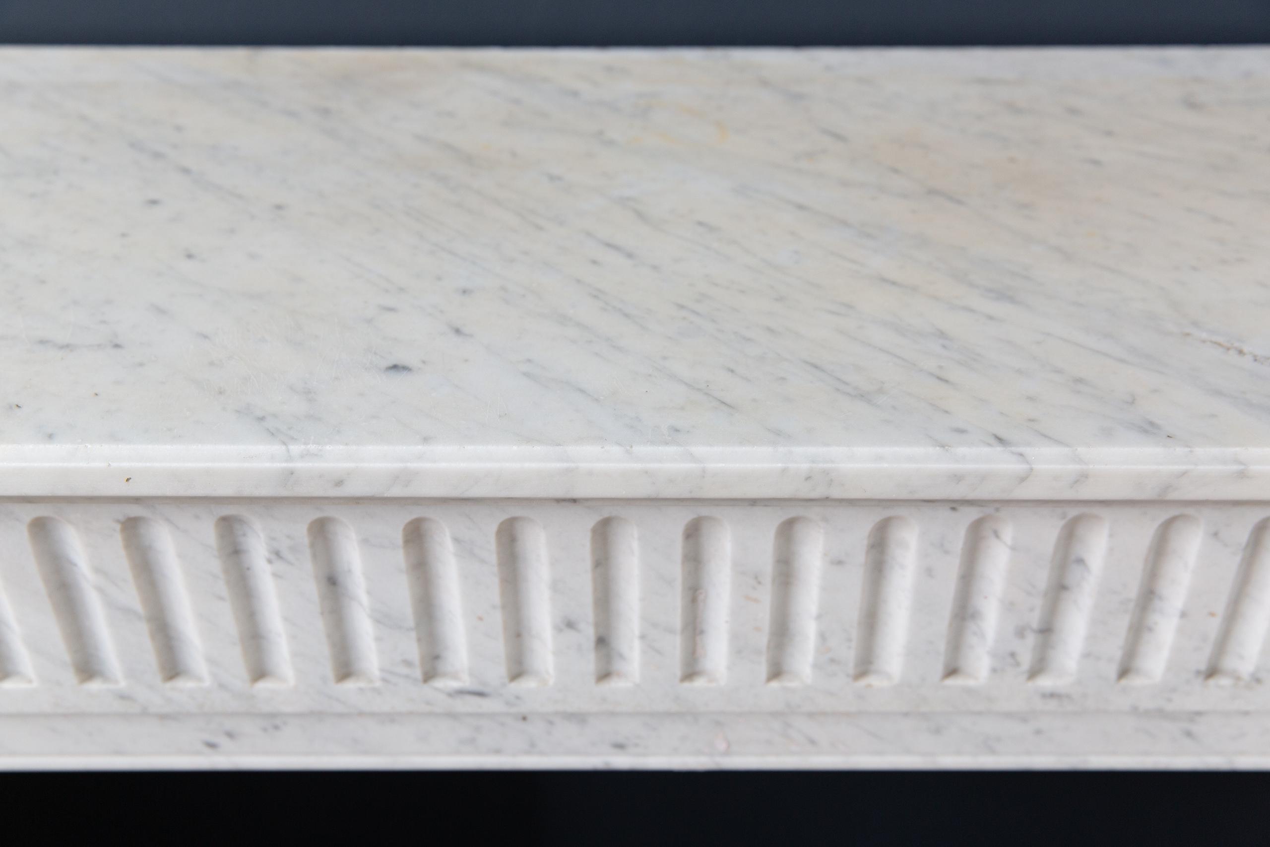 Carrara Marble White Antique Fireplace Surround - Image 16
