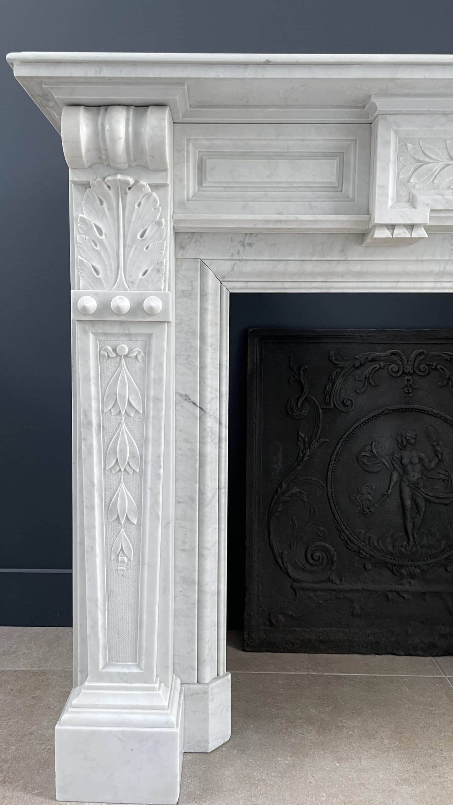 Witte schouw Carrara marmer