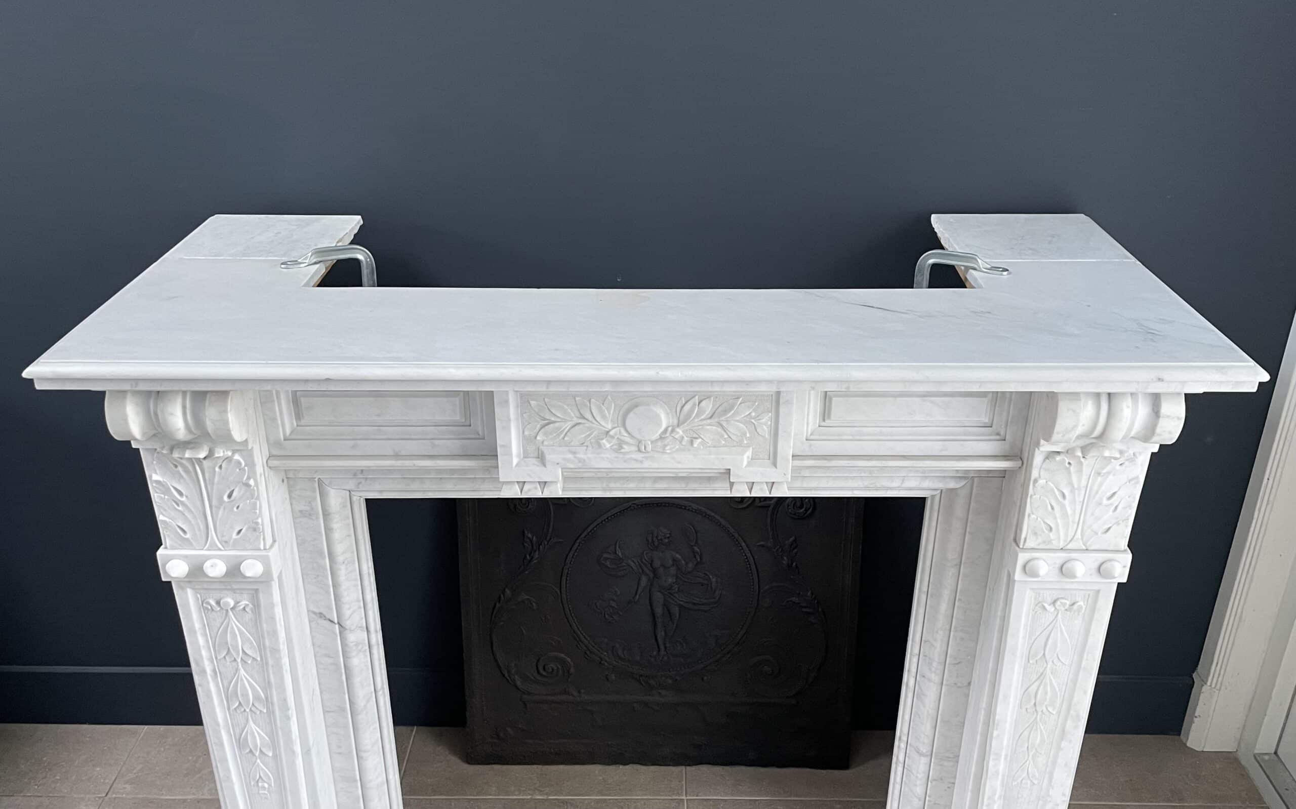 Witte schouw Carrara marmer
