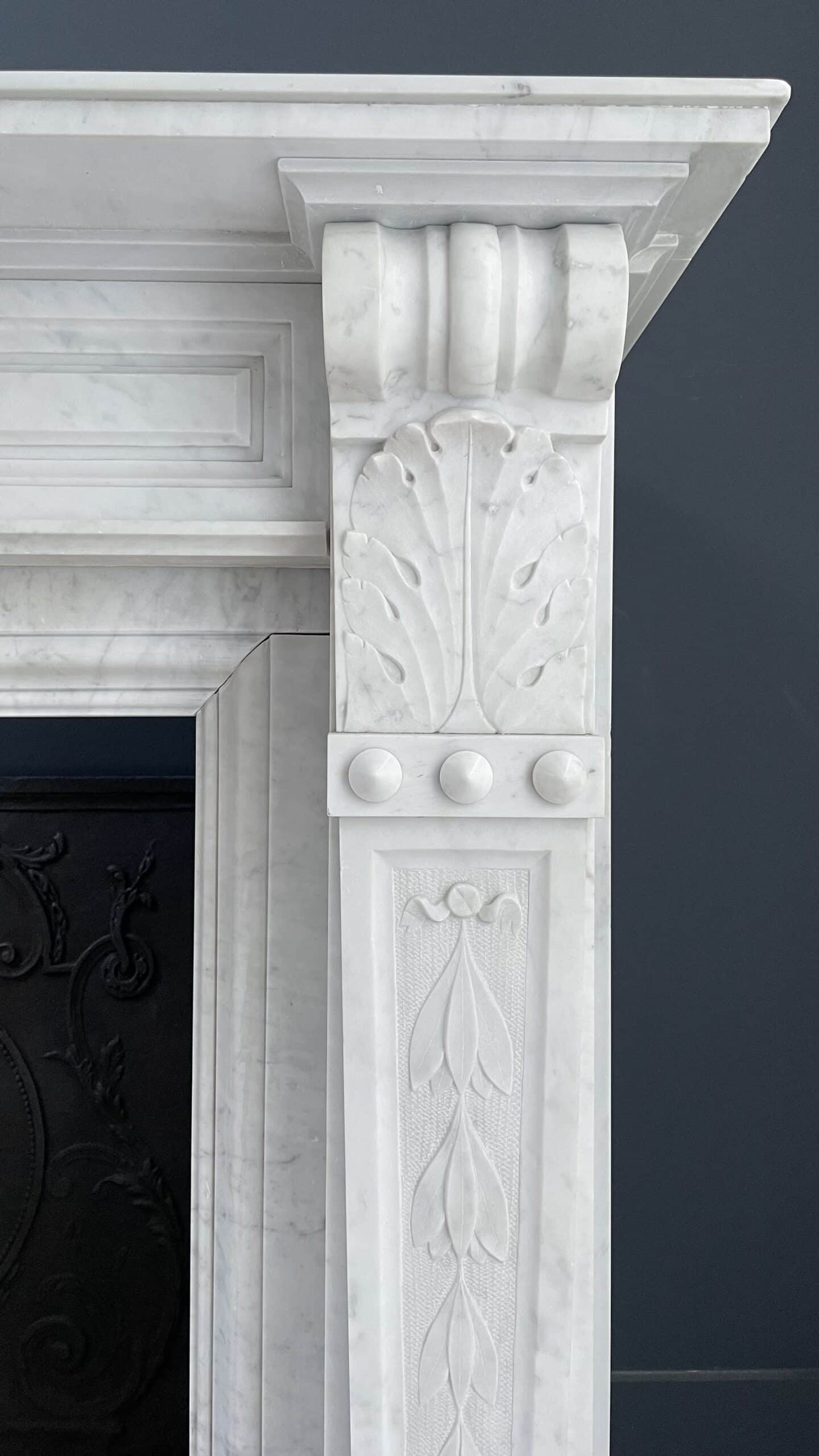 Witte schouw Carrara marmer
