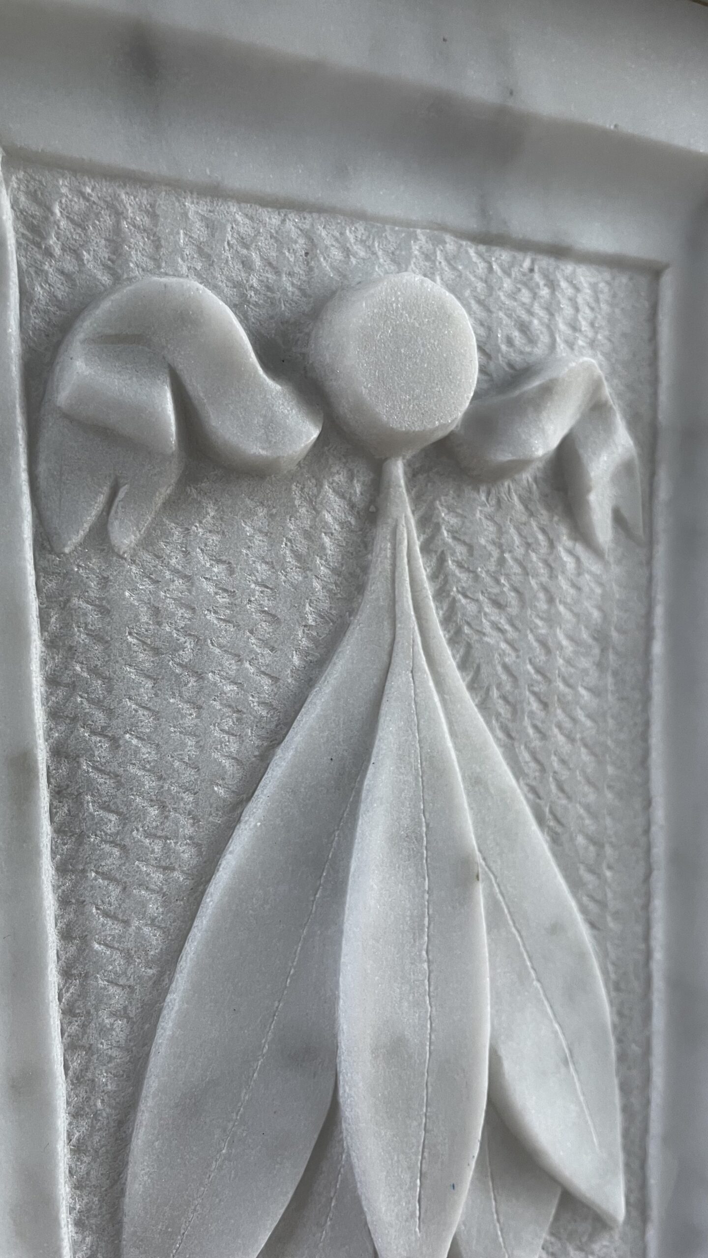 Witte schouw Carrara marmer
