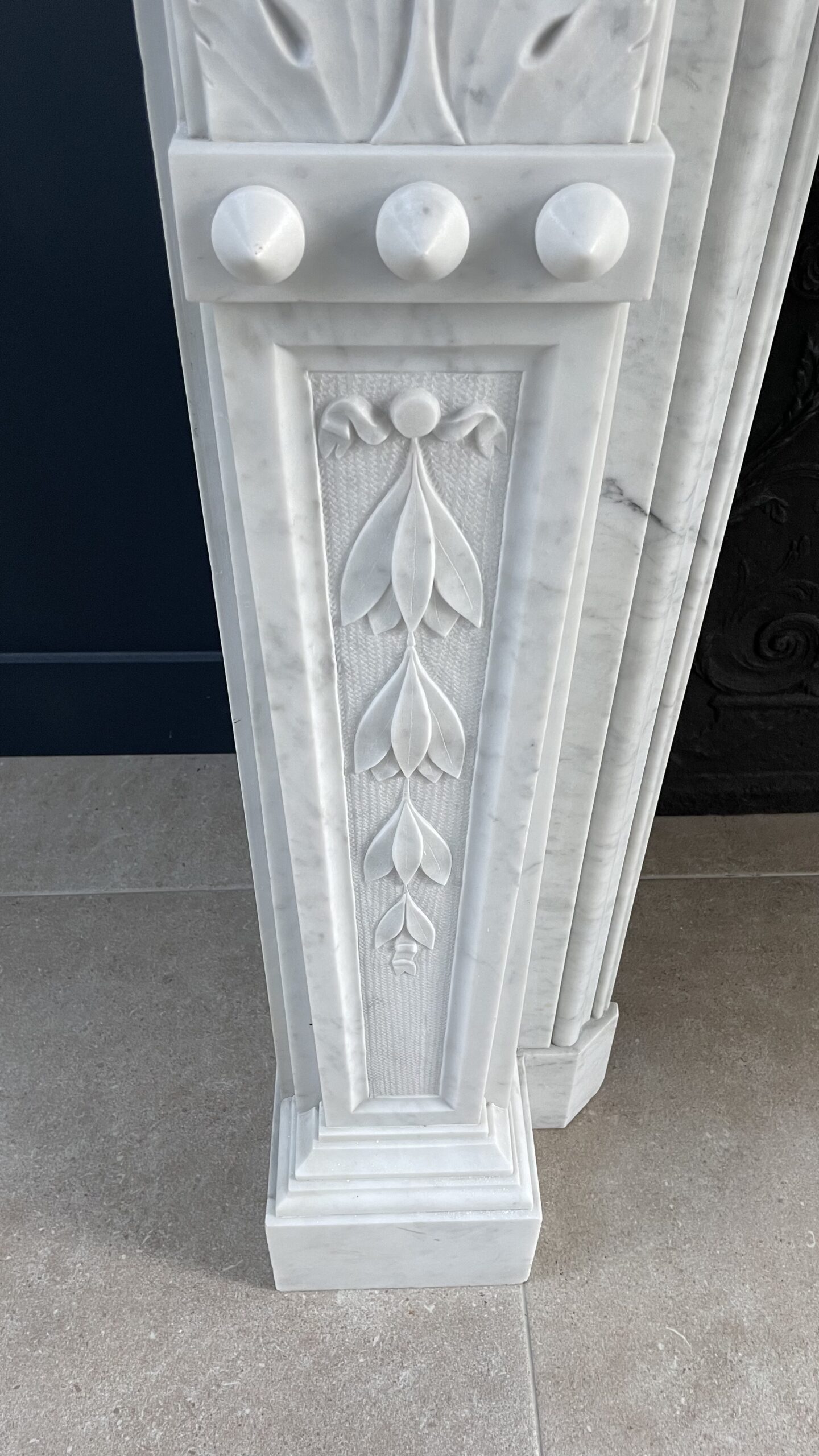 Witte schouw Carrara marmer