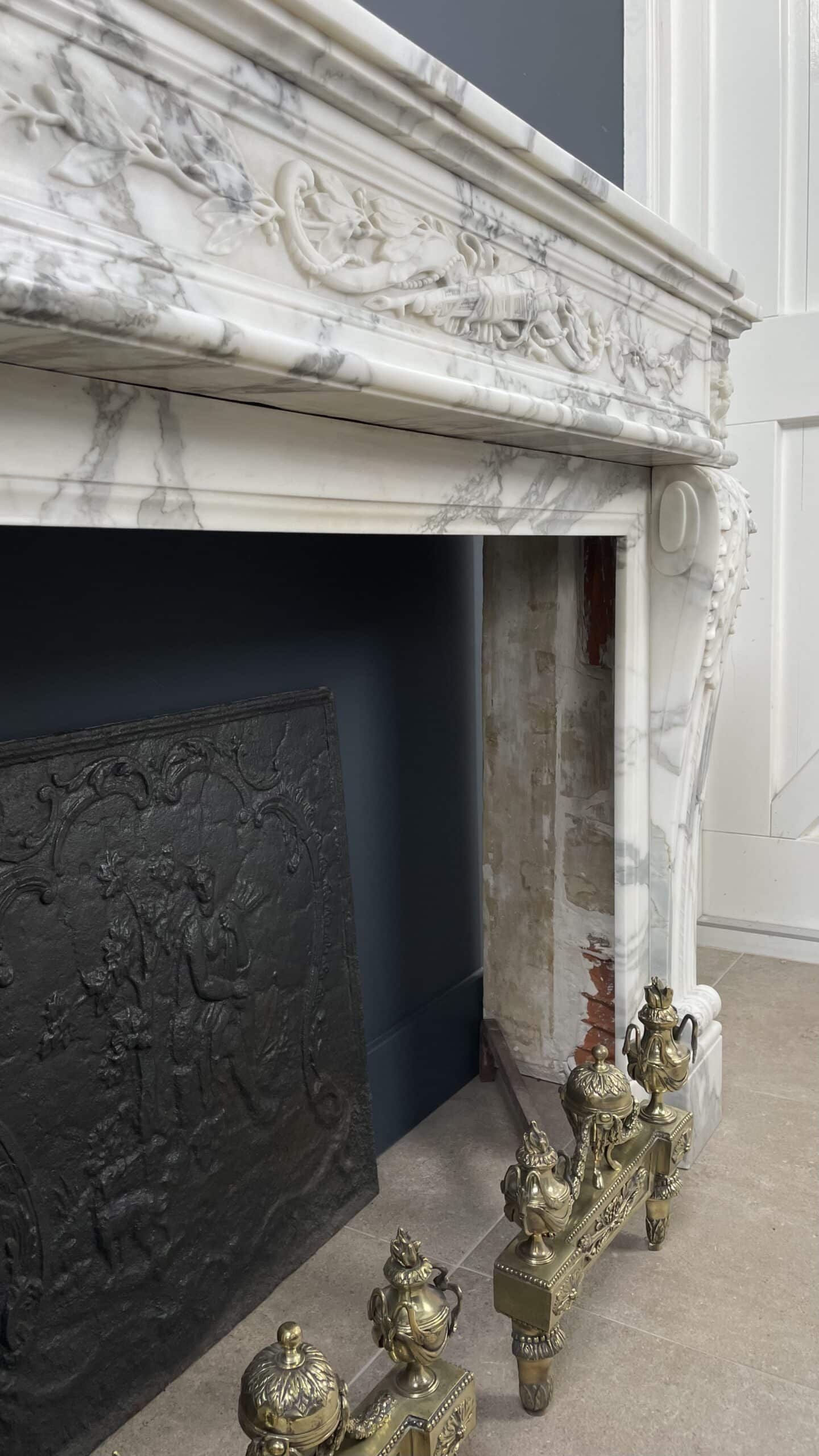 Luxury Fireplace Arabescato