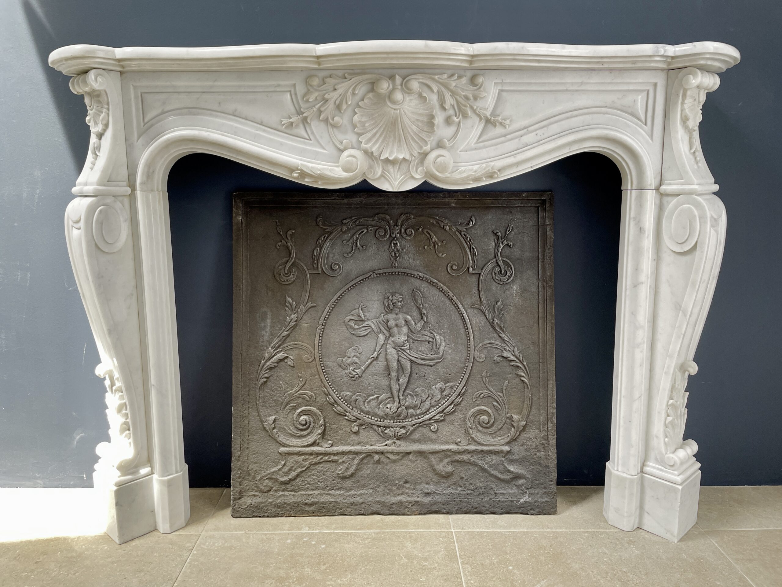 Fireplace Marble white fireplace