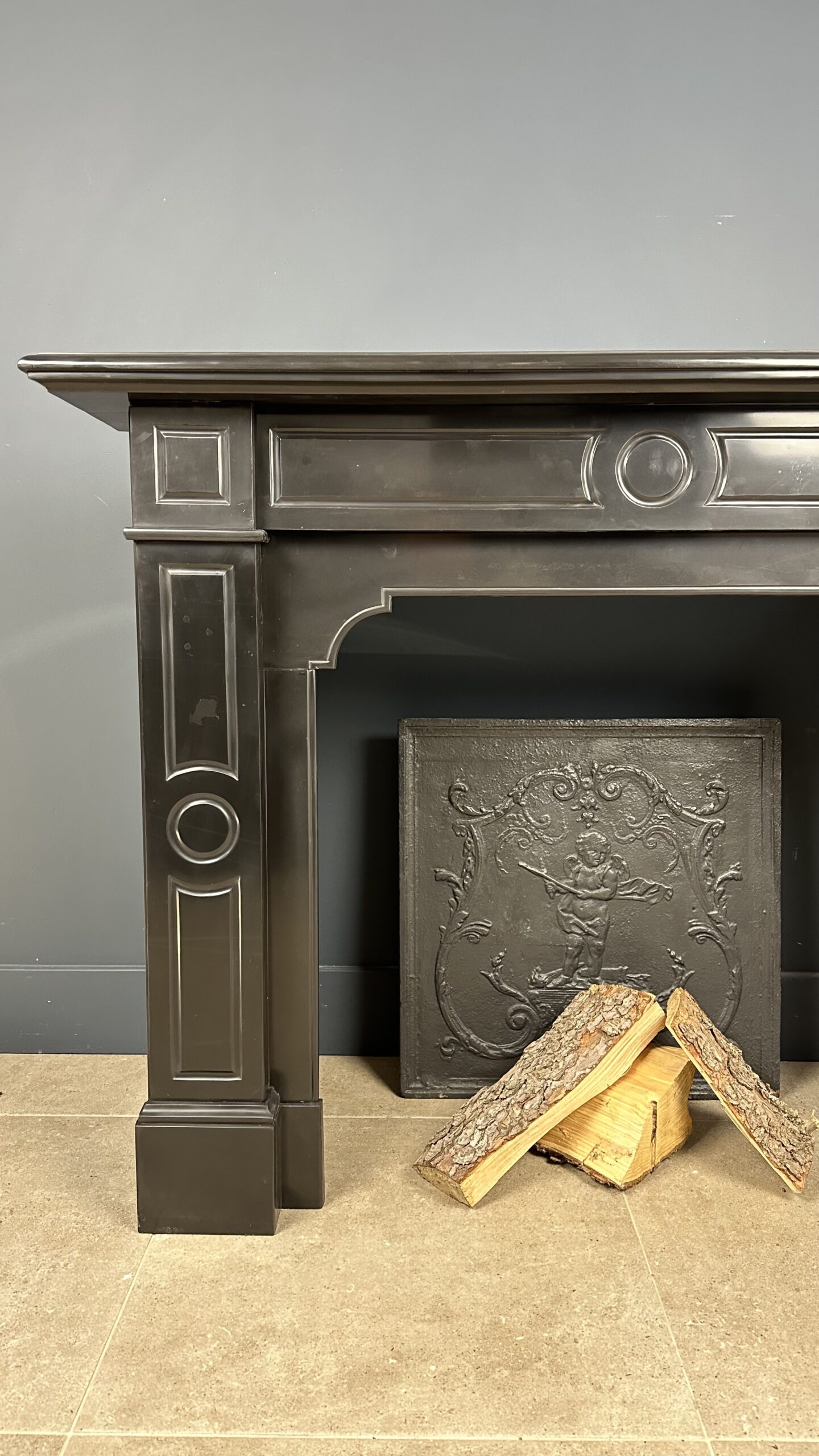 Antieke schouw mantel marmer fireplace haard