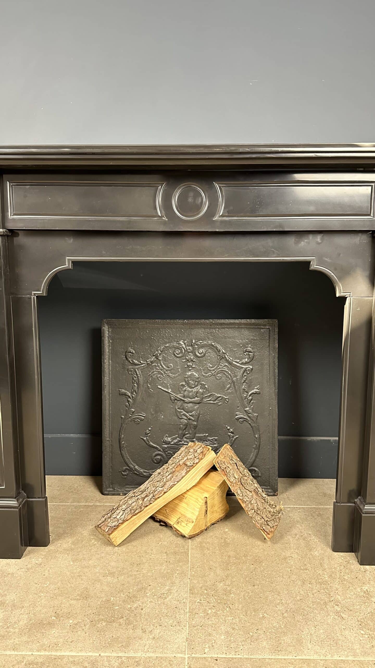 Antieke schouw mantel marmer fireplace haard