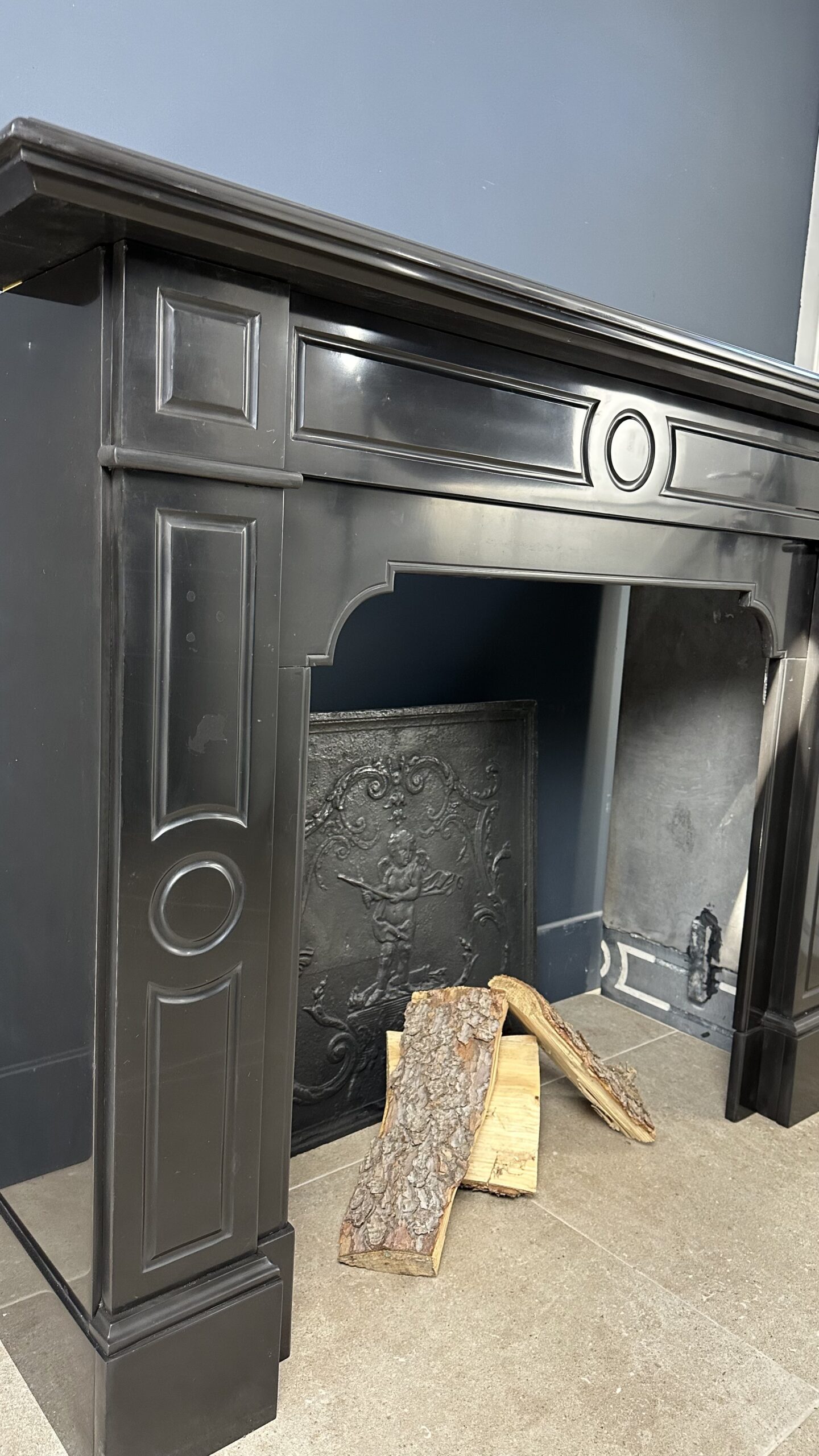 Antieke schouw mantel marmer fireplace haard
