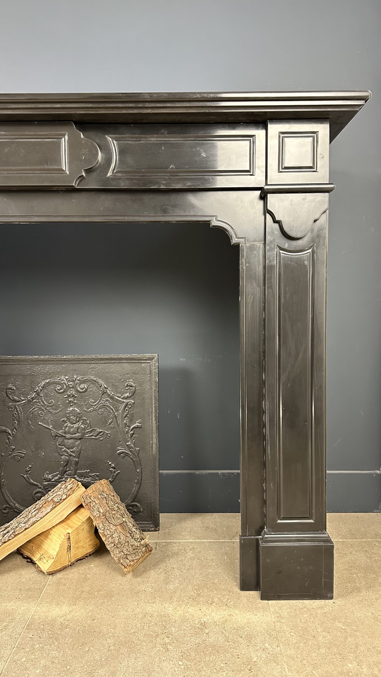 Antieke schouw mantel marmer fireplace haard