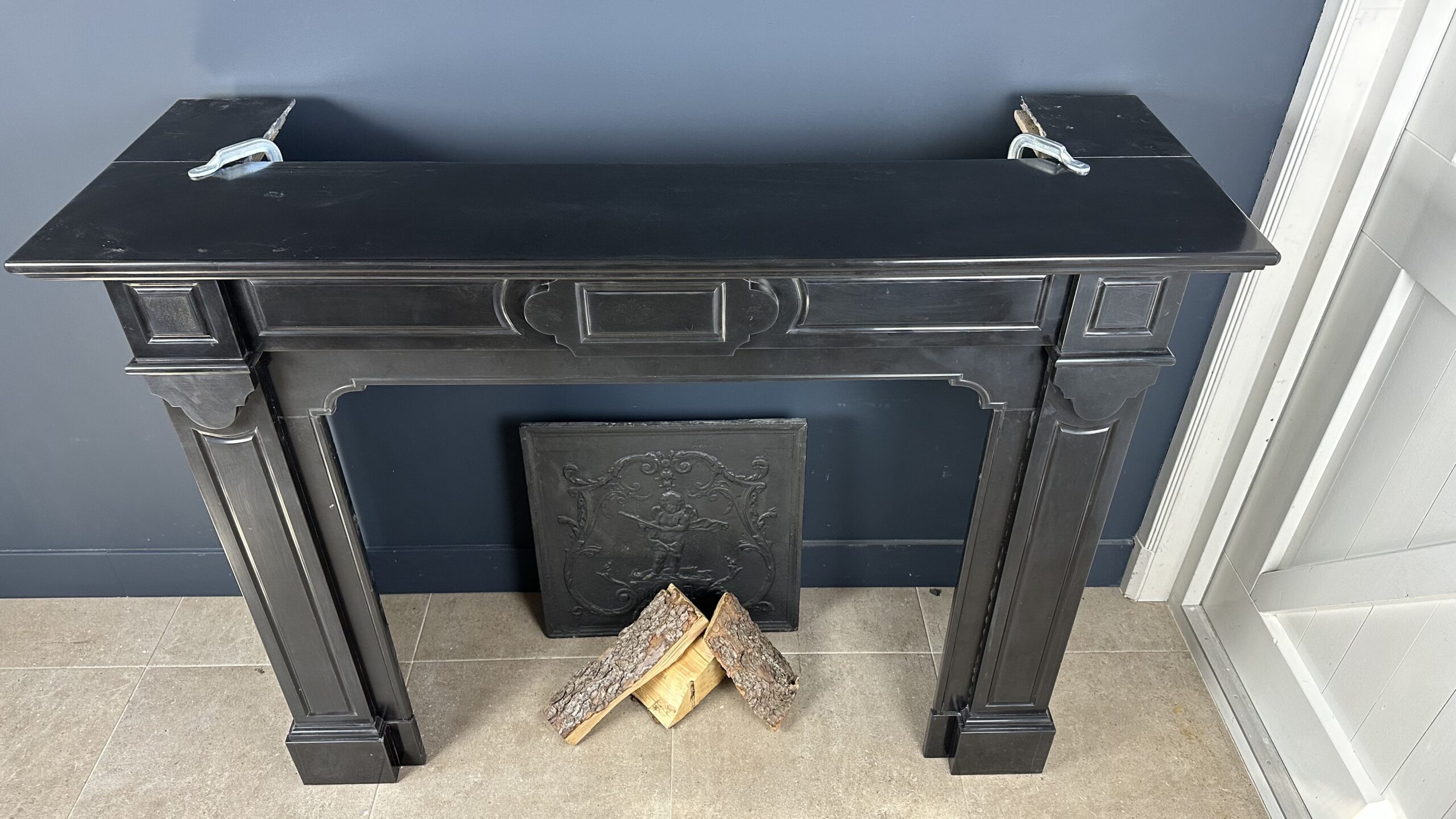 Antieke schouw mantel marmer fireplace haard
