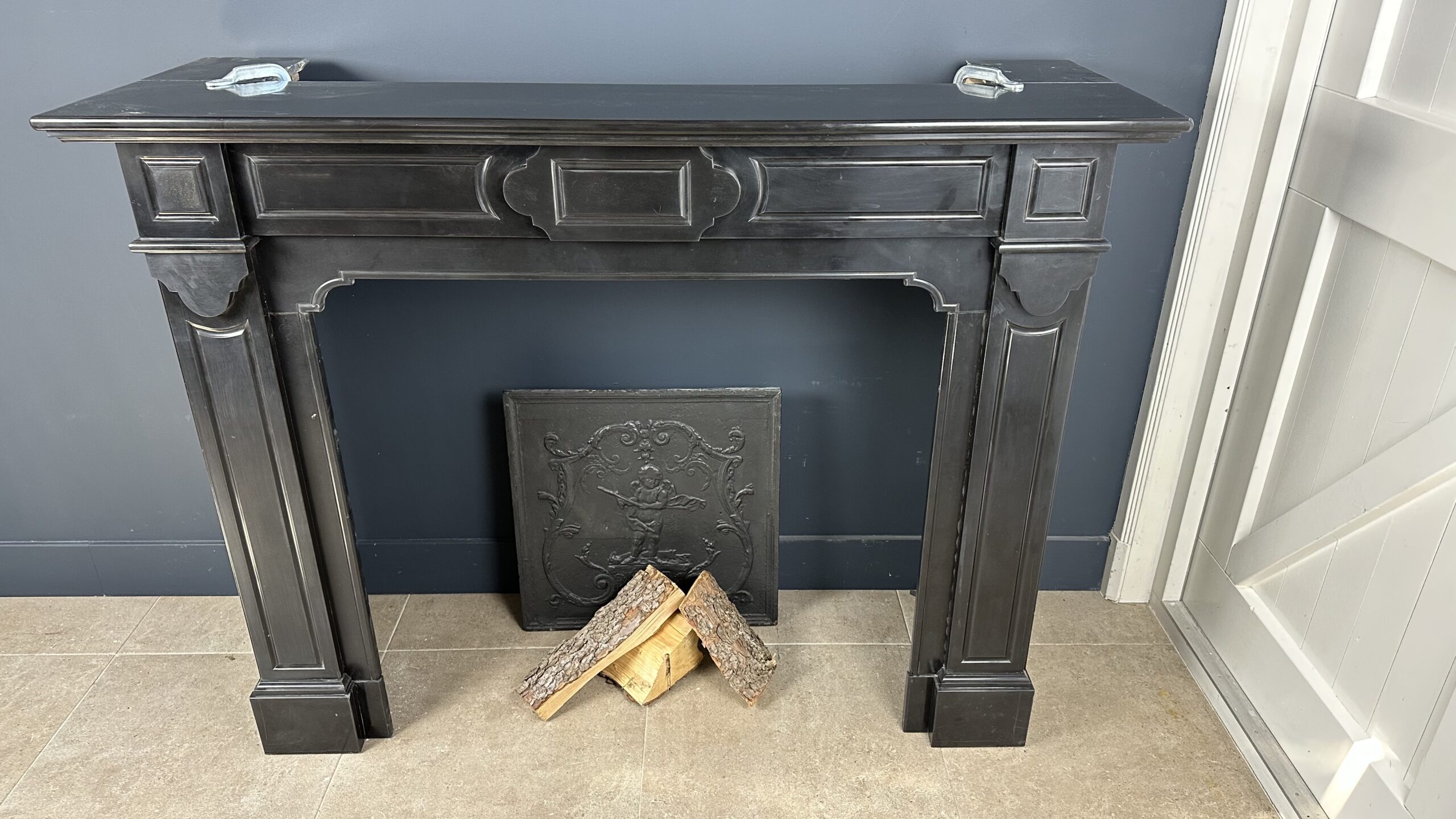 Antieke schouw mantel marmer fireplace haard