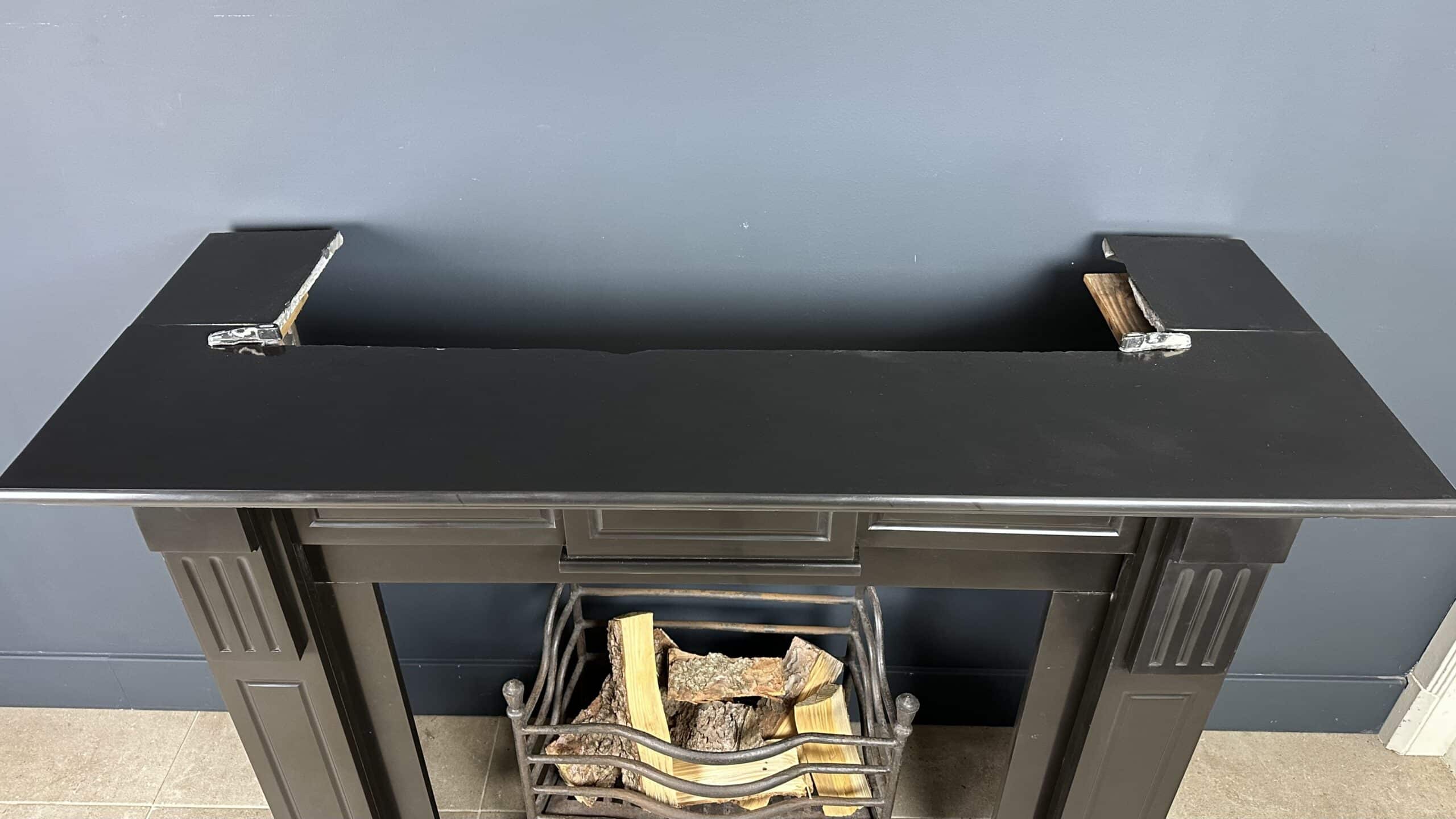 "Antieke Zwarte Omloopschouw - Noir de Mazy Marmarmer: Tijdloze elegantie voor uw interieur."