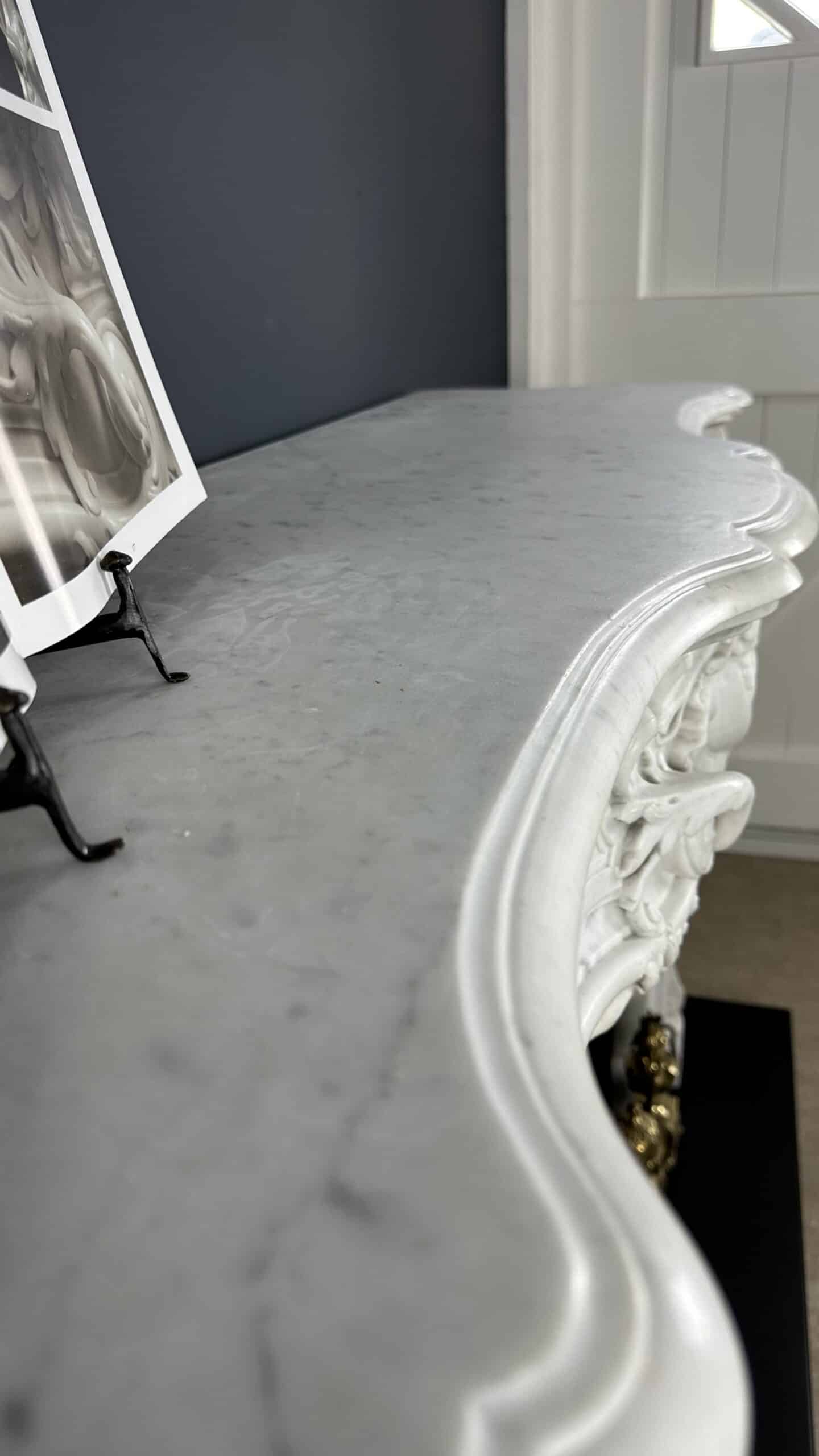 Antieke schouw wit Louis XV