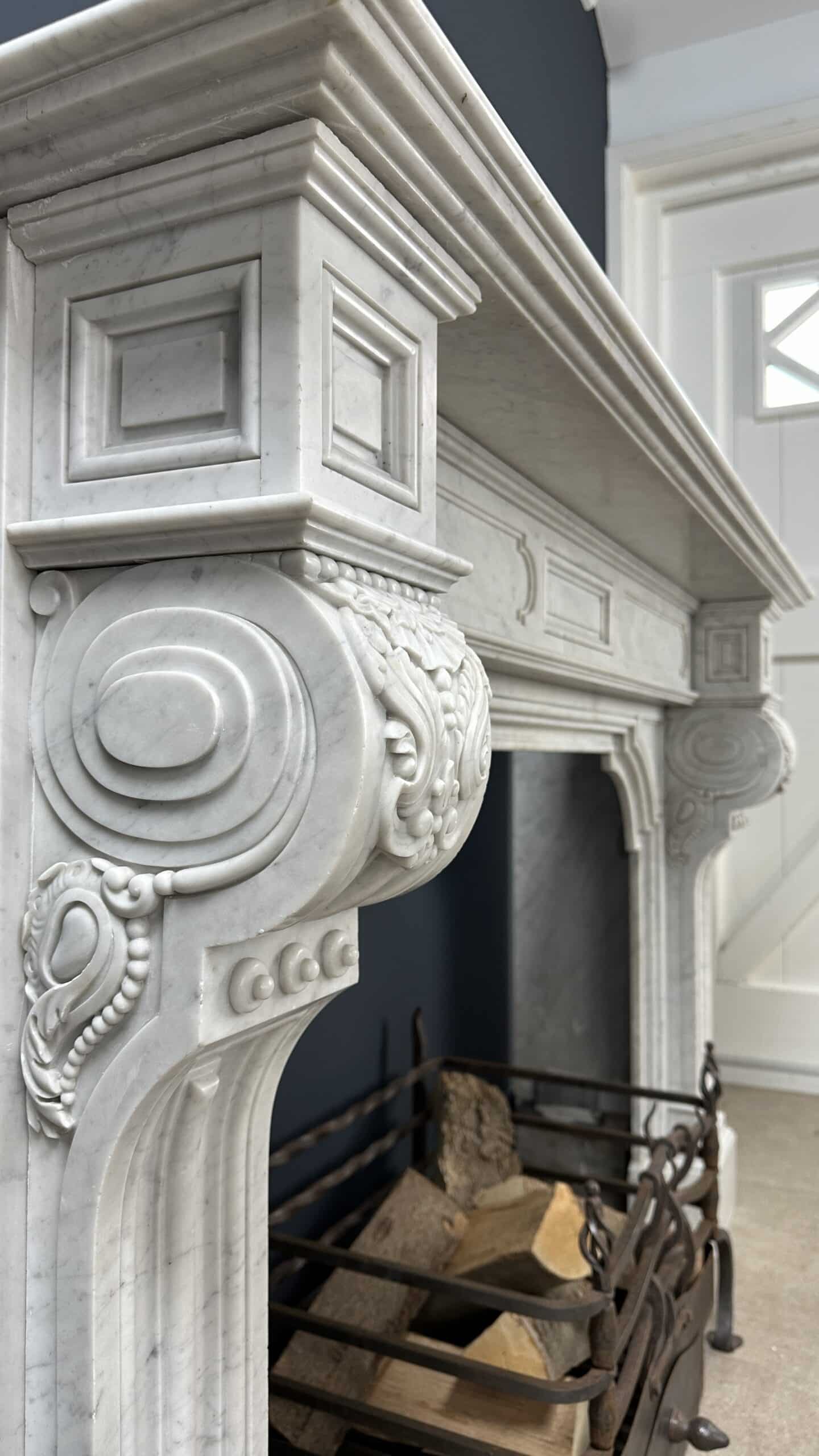 Grote Antieke Schouw Louis XV
