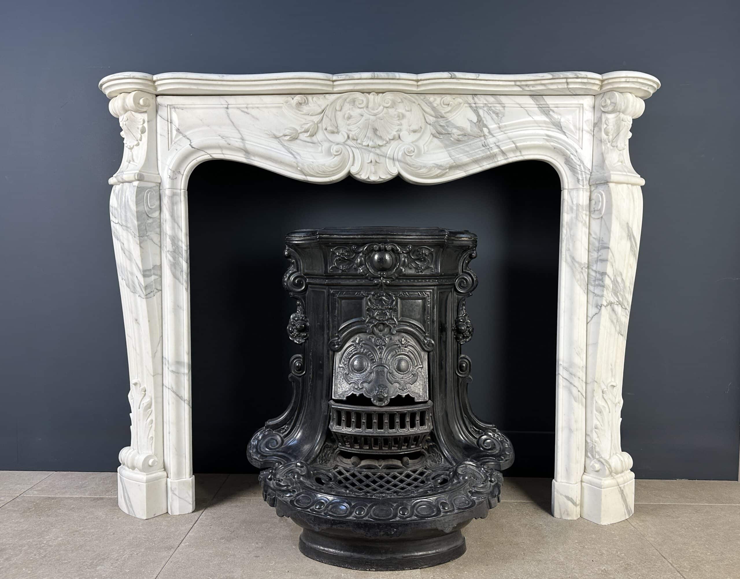 Schelp schouw arabescato mantel