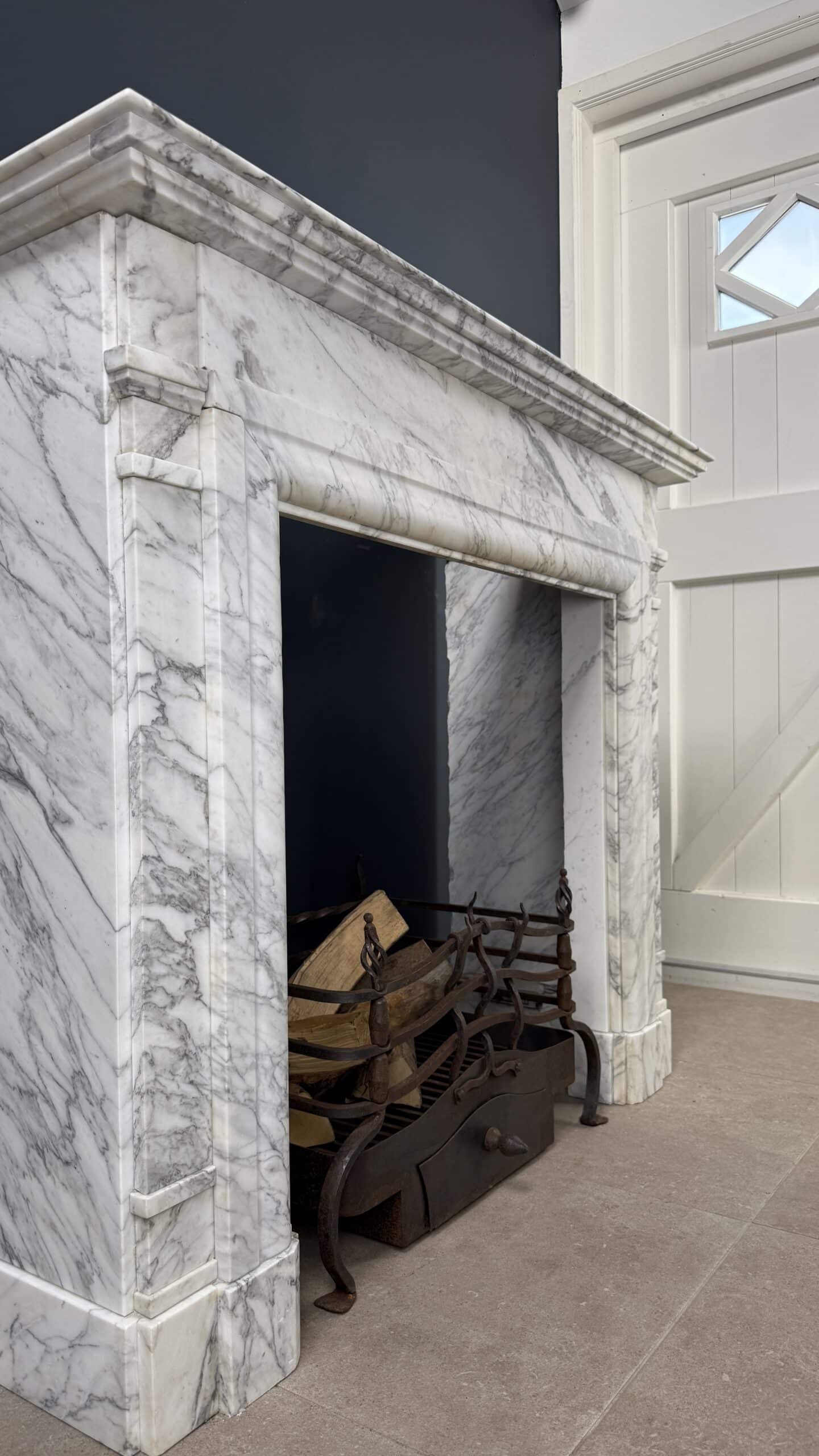 Art Deco Schouw Carrara Marmer