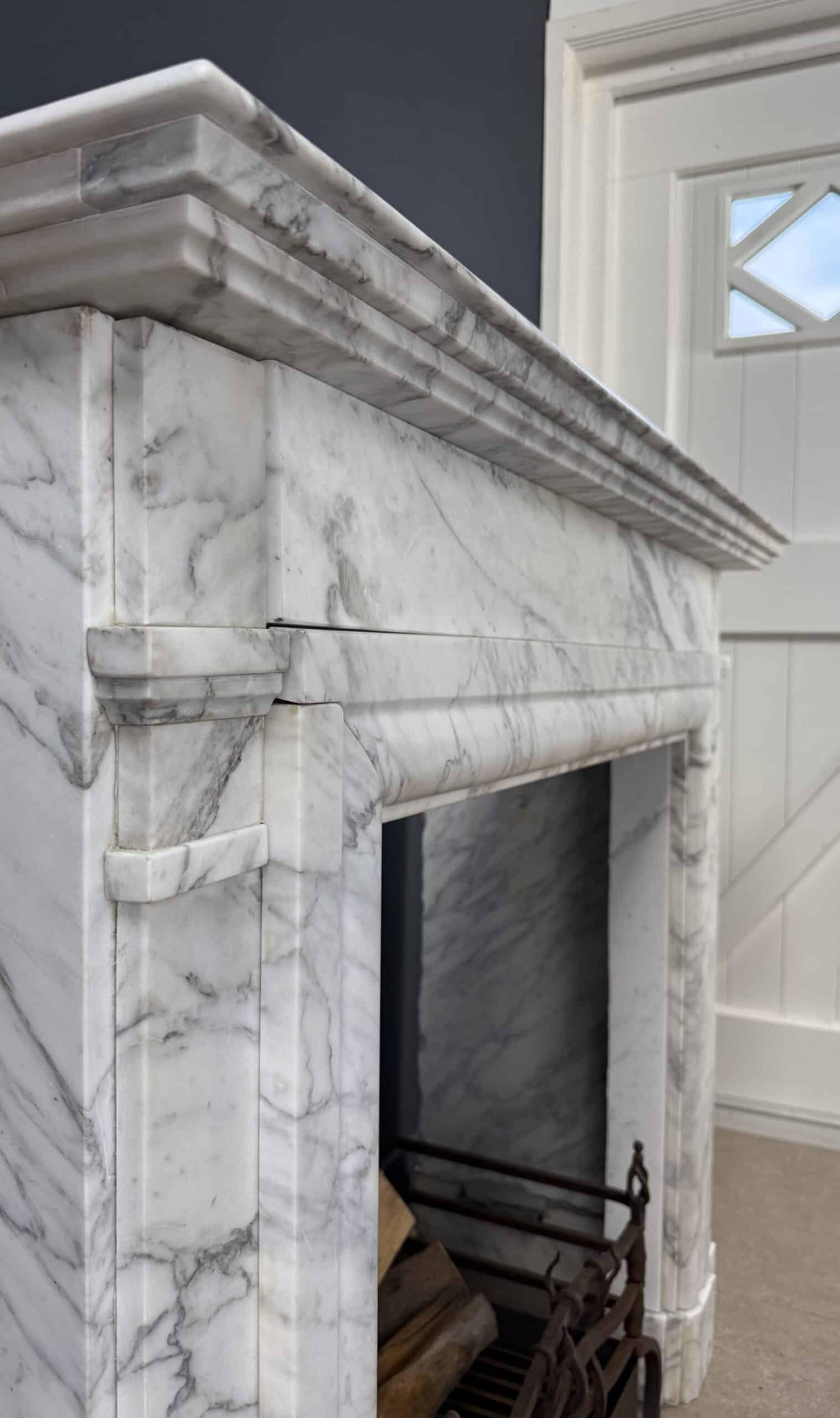 Art Deco Schouw Carrara Marmer