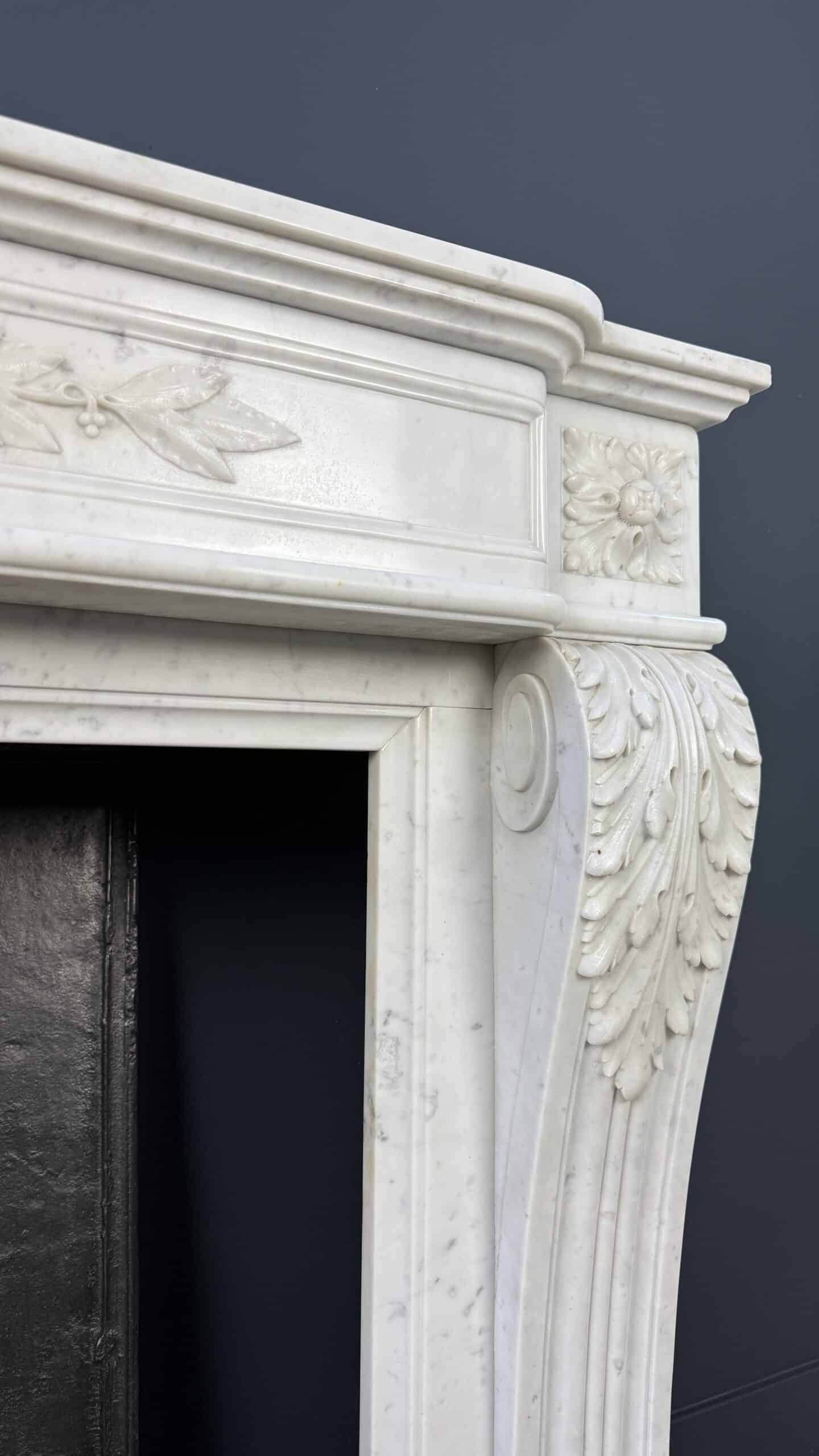 Prachtige Luxe Franse Front Schouw Carrara Marmer