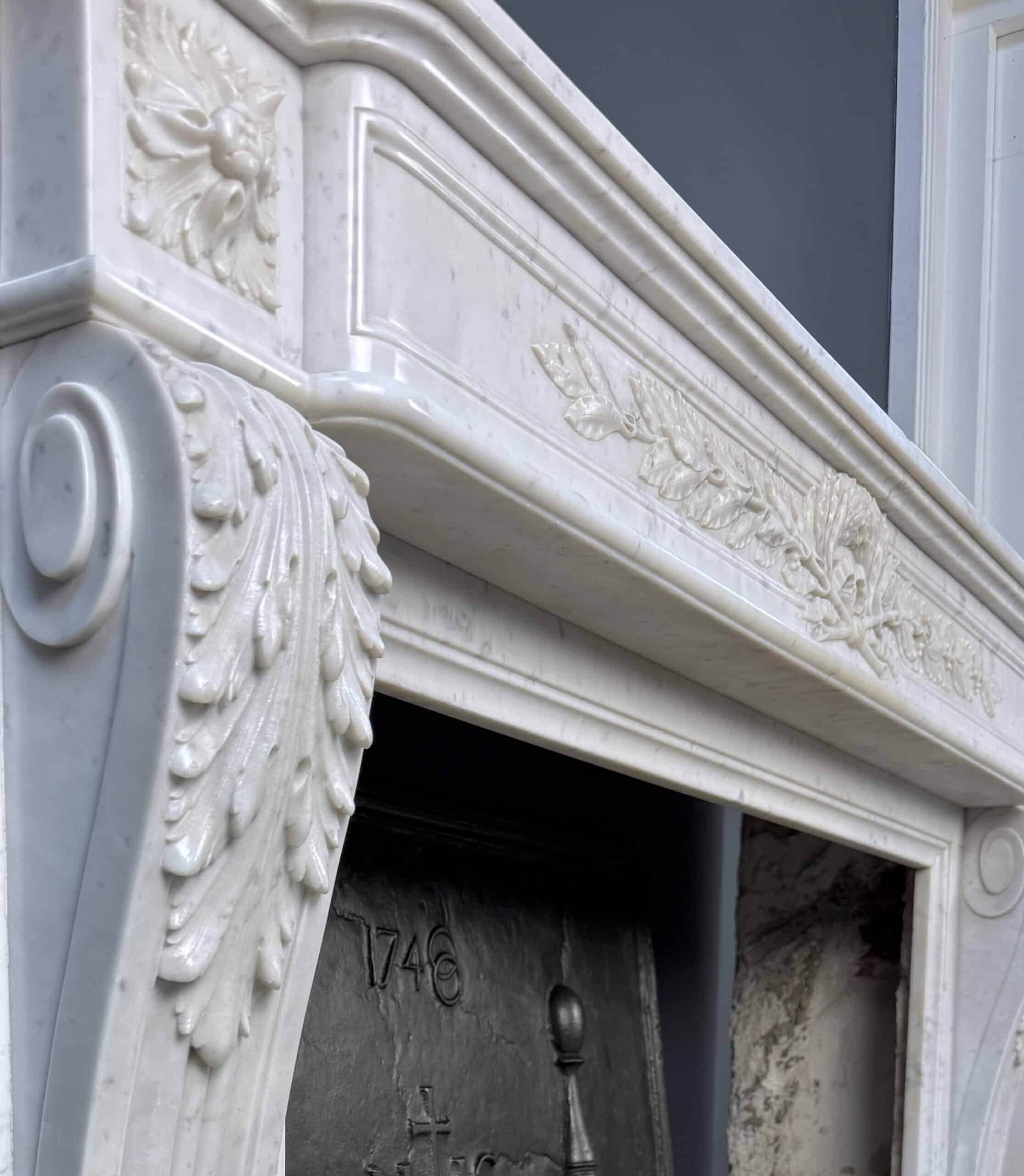Prachtige Luxe Franse Front Schouw Carrara Marmer