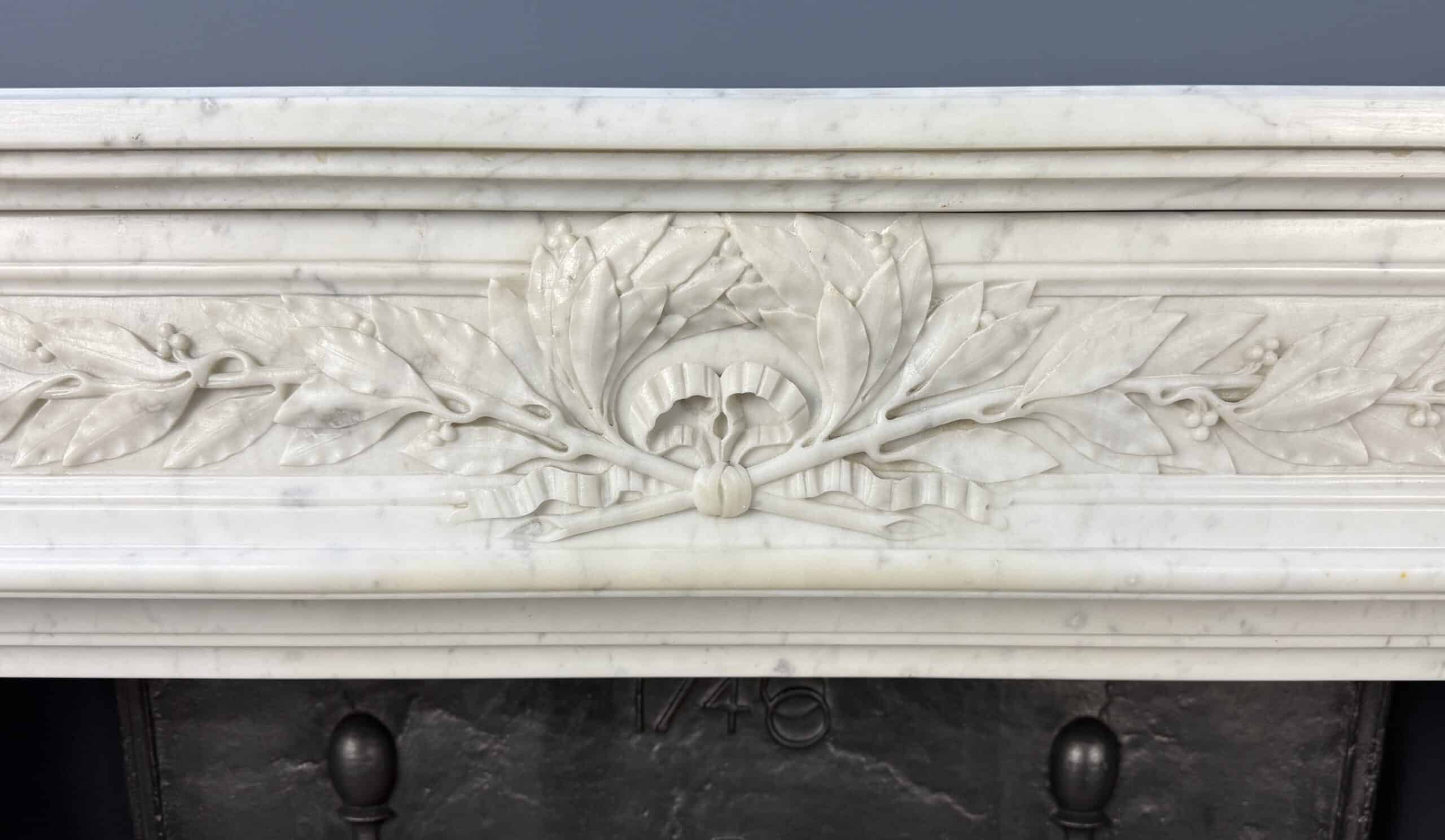 Prachtige Luxe Franse Front Schouw Carrara Marmer