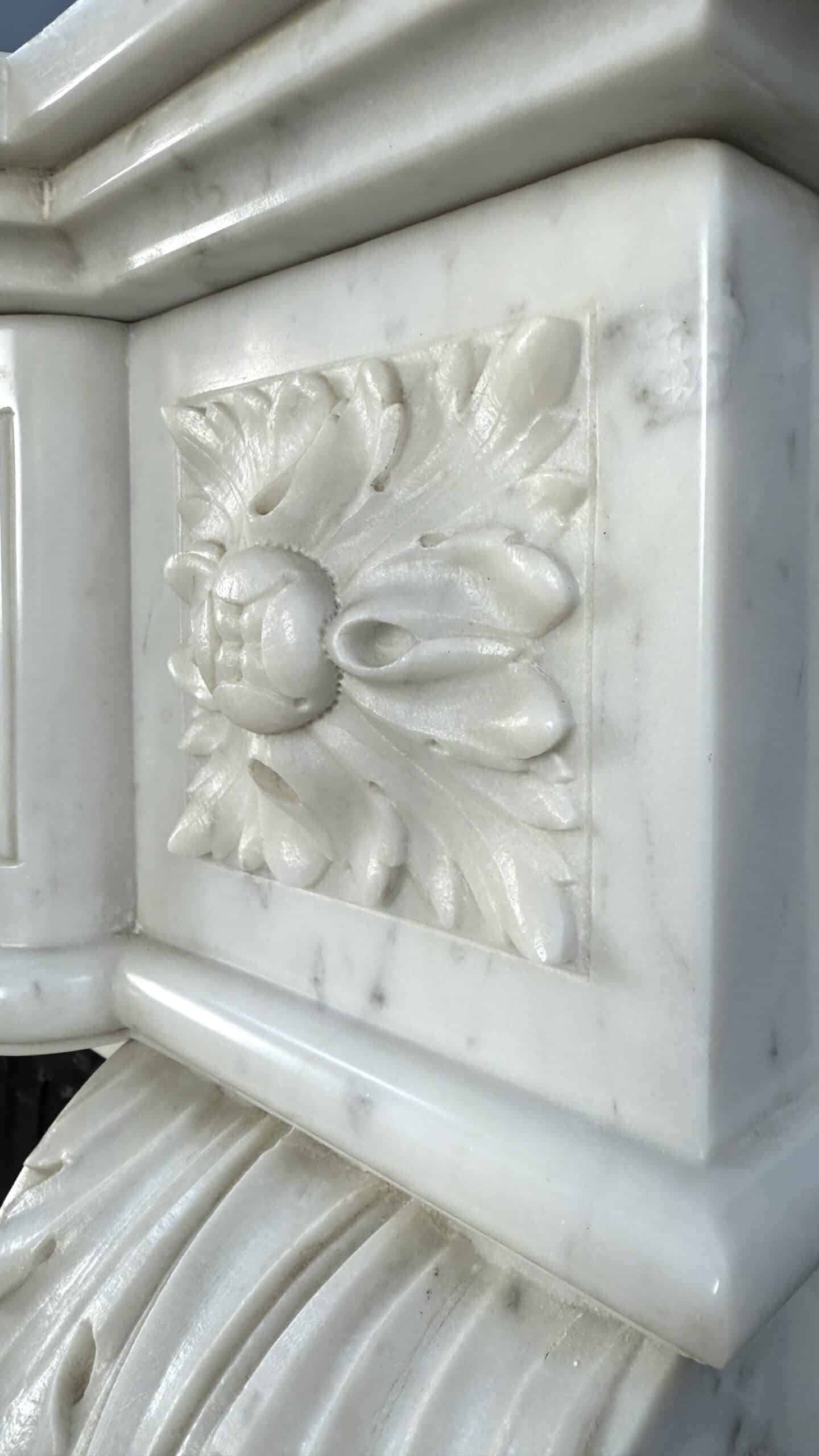 Prachtige Luxe Franse Front Schouw Carrara Marmer