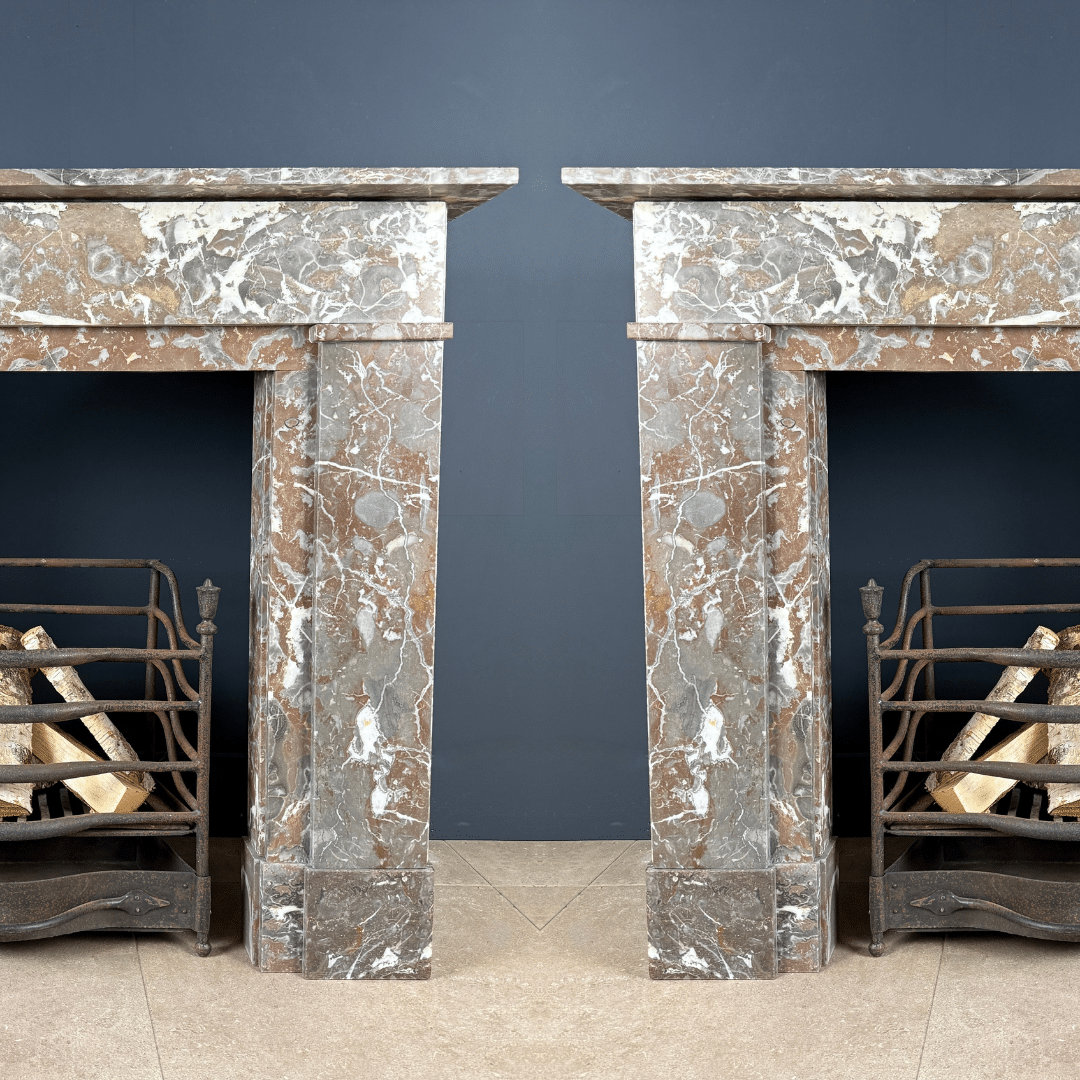 set antieke art deco schouwen marmer, mantel