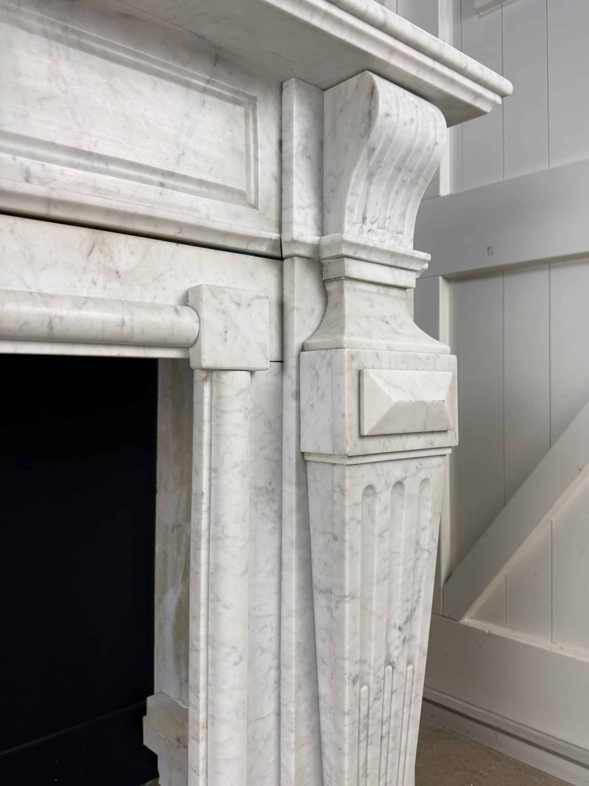 antieke xxl schouw Carrara marmer