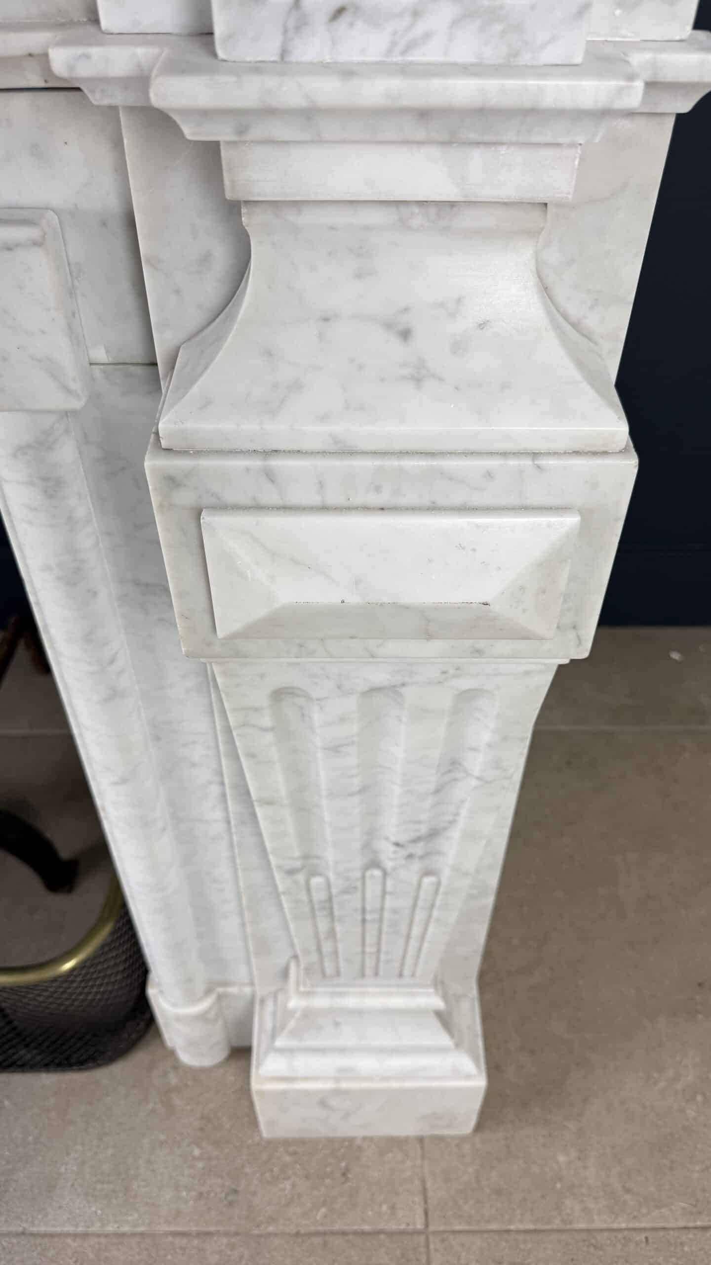 antieke xxl schouw Carrara marmer