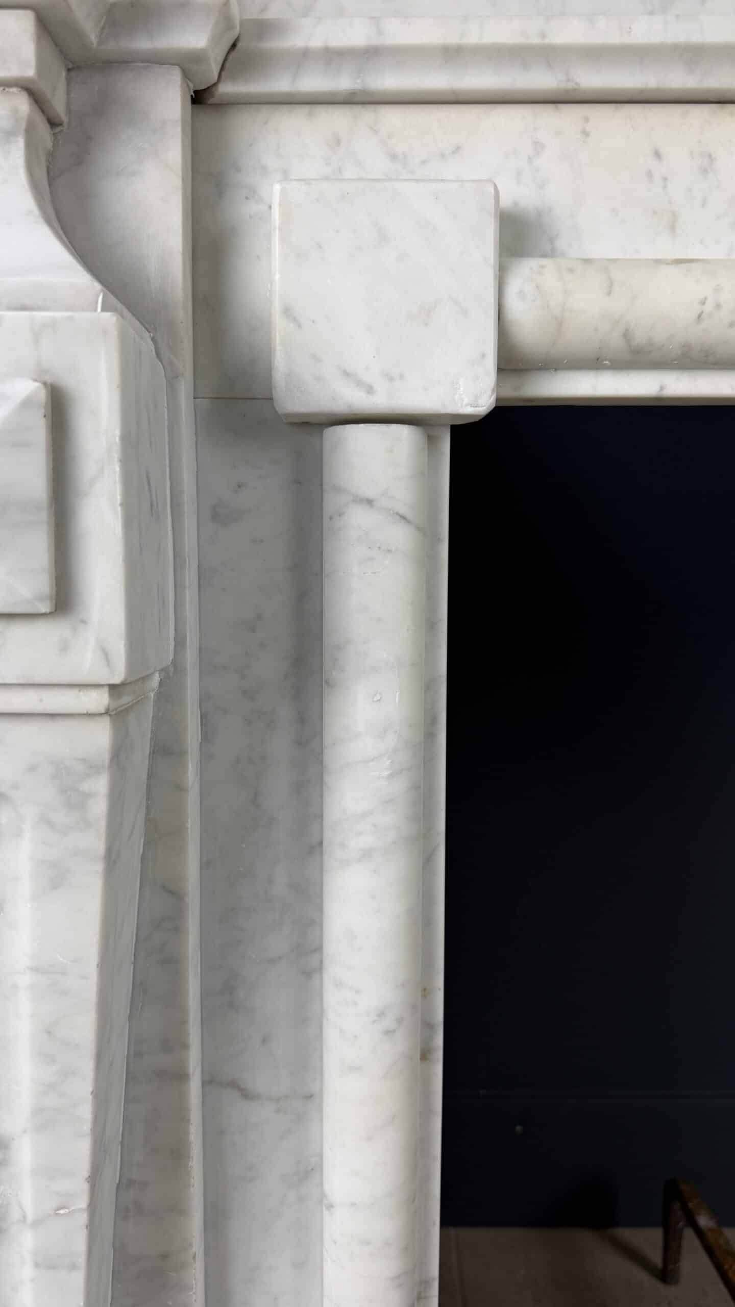 antieke xxl schouw Carrara marmer
